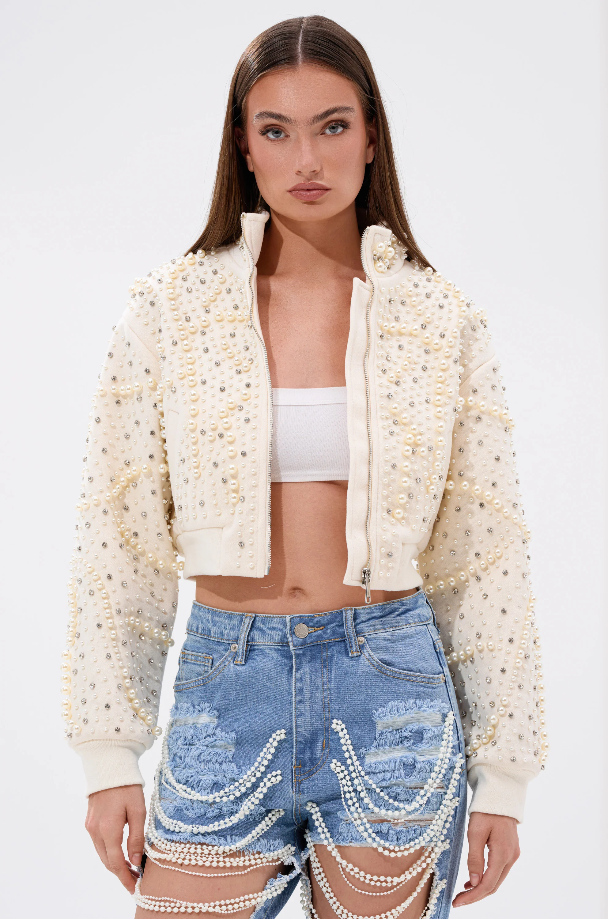 GOODIE TWO SHOES EMBELLISHED BOMBER - Image 5