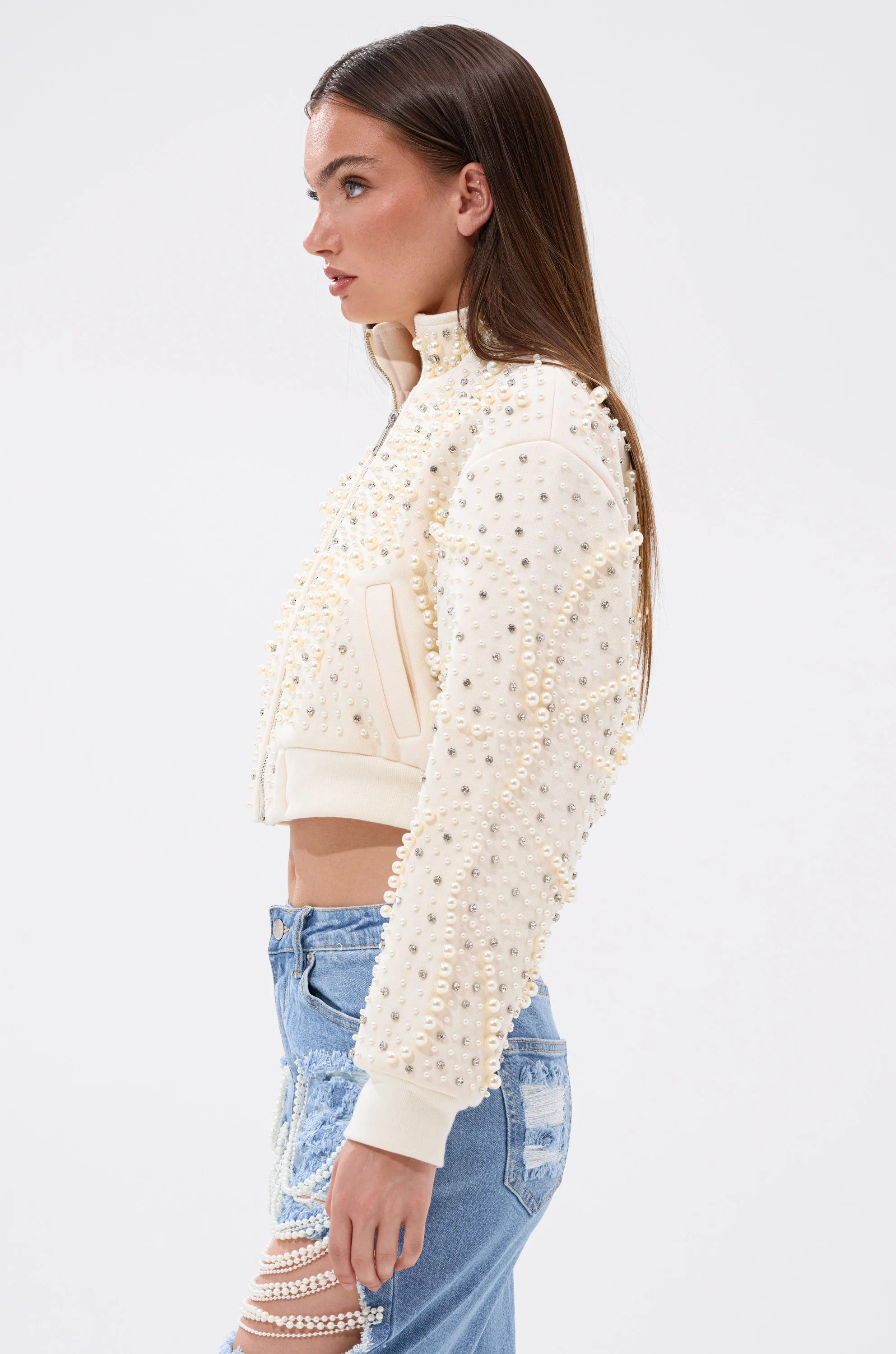 GOODIE TWO SHOES EMBELLISHED BOMBER - Image 6