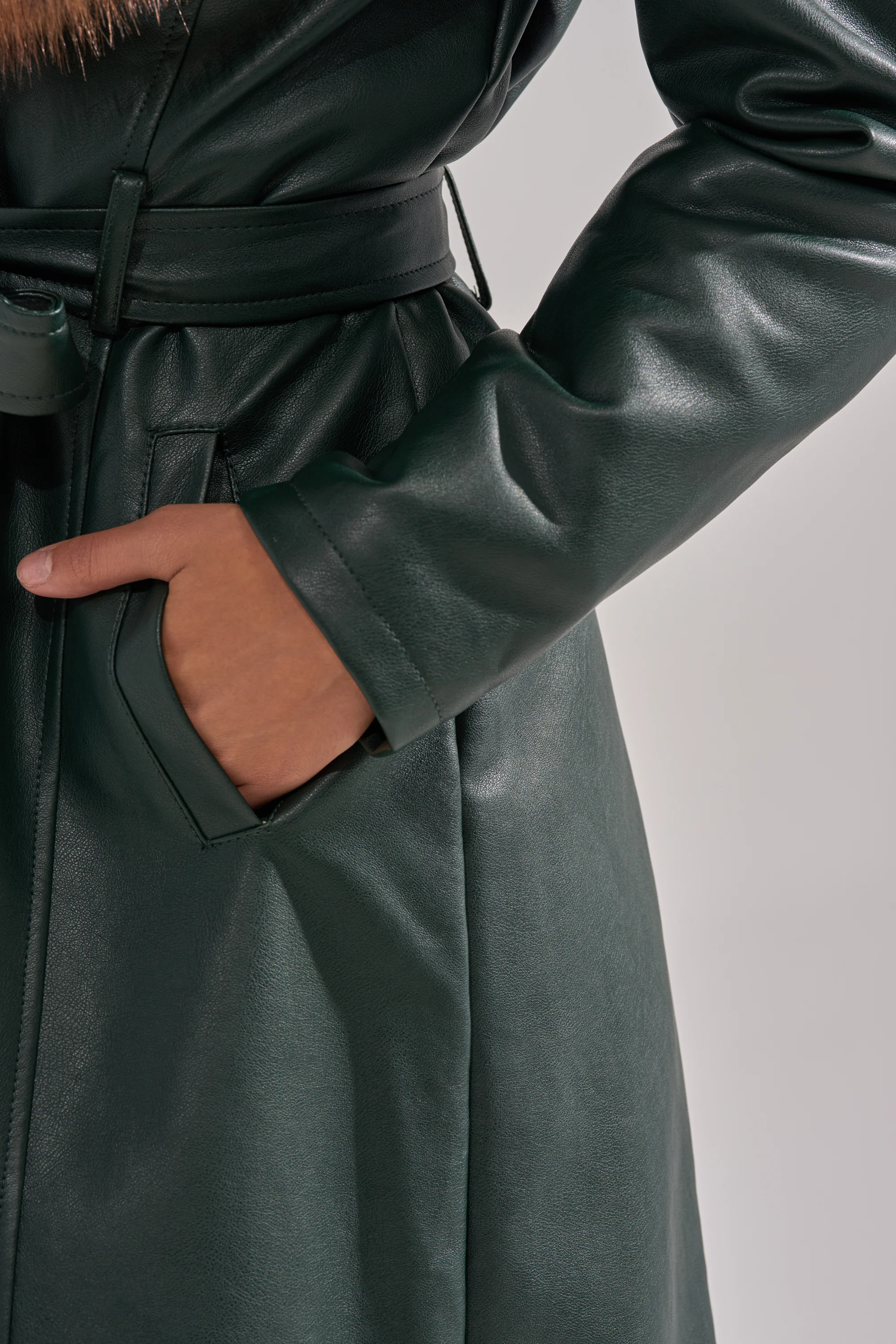 GREENVIEW FUR TRIM TRENCH - Image 9