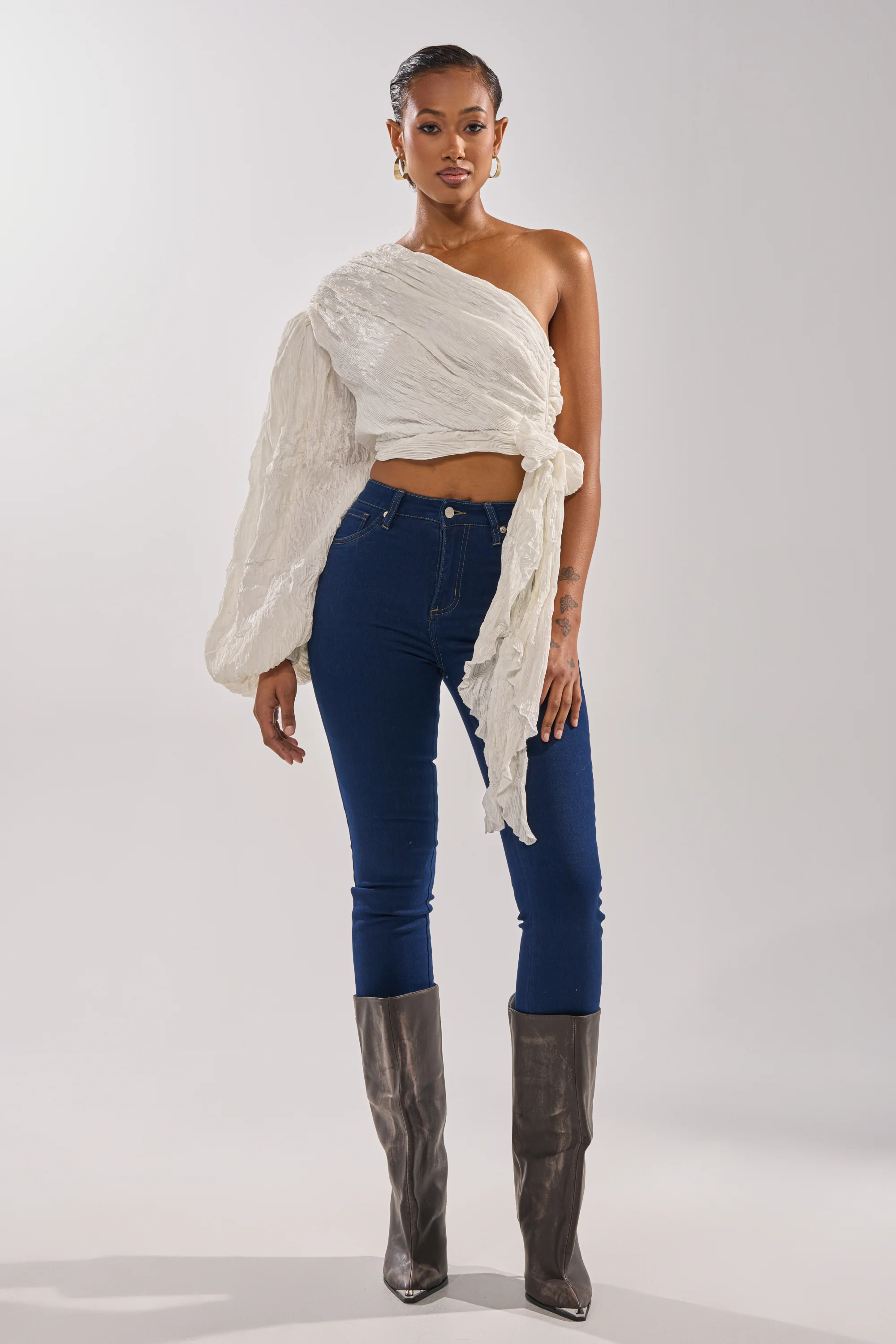 GROOVY BABY SIDE TIE BLOUSE - Image 7