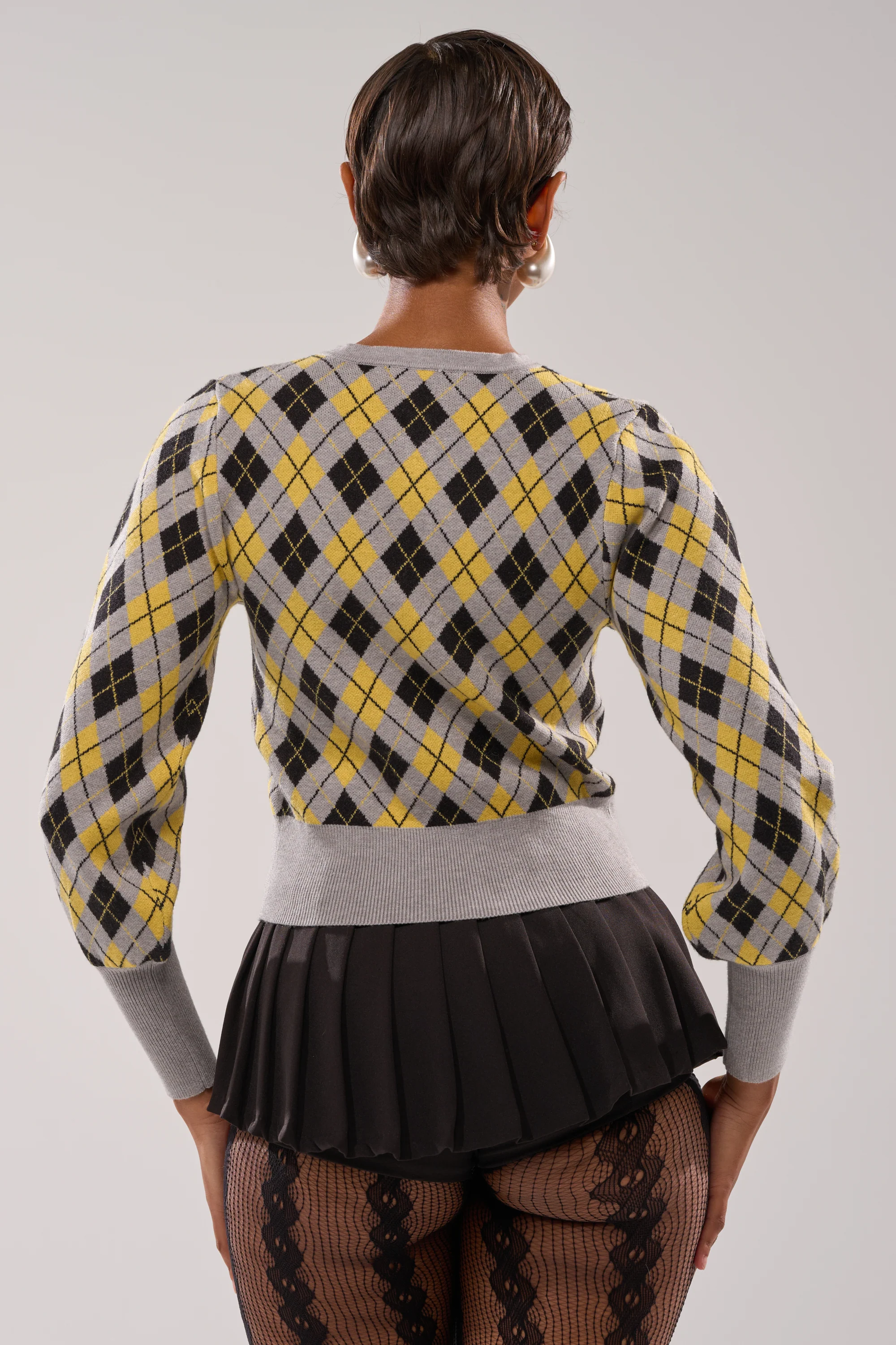 GUESS WHAT PLAID CARDIGAN - Image 4