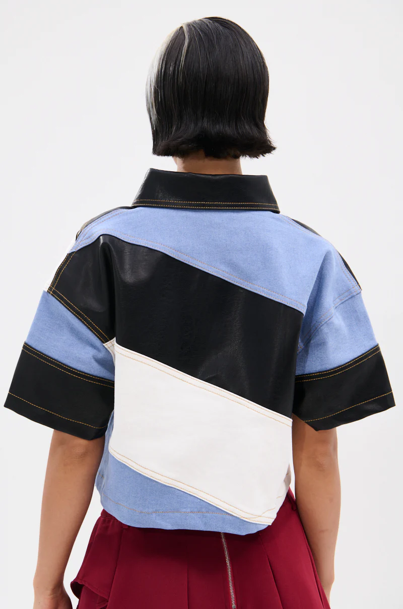 GUESS WHAT STRIPE COLLARED BLOUSE - Image 6