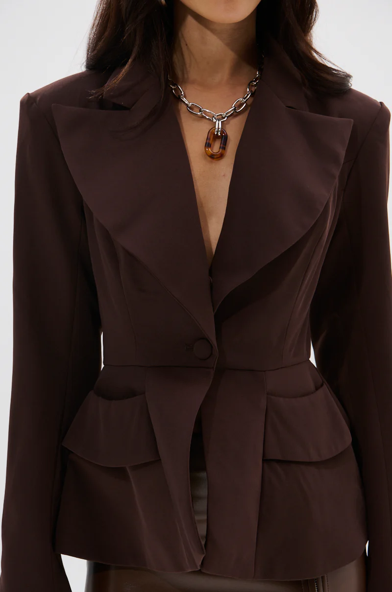 HAPPY HOUR PEPLUM BLAZER - Image 12
