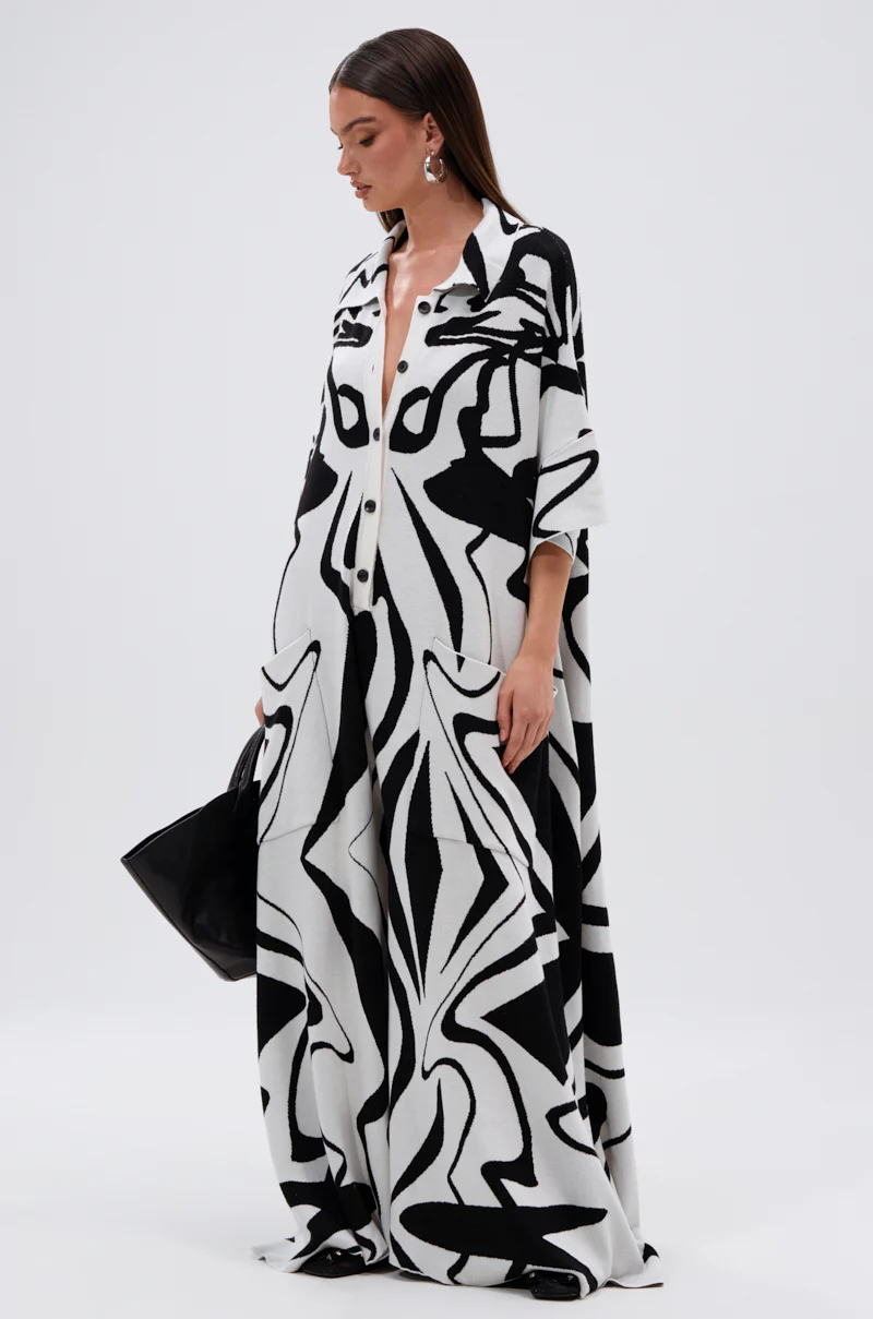 HAPPY HOUR PRINTED KNIT JUMPSUIT - Image 4