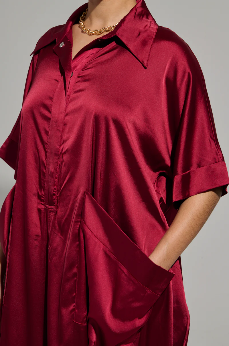 HAPPY HOUR SATIN JUMPSUIT DRESS - Image 9