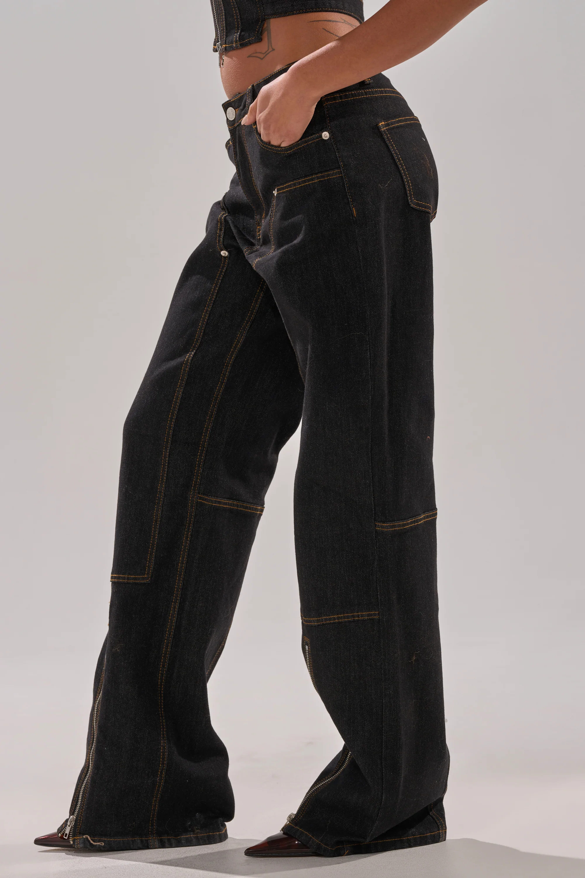 HARDEST TO LOVE WIDE LEG DENIM - Image 4