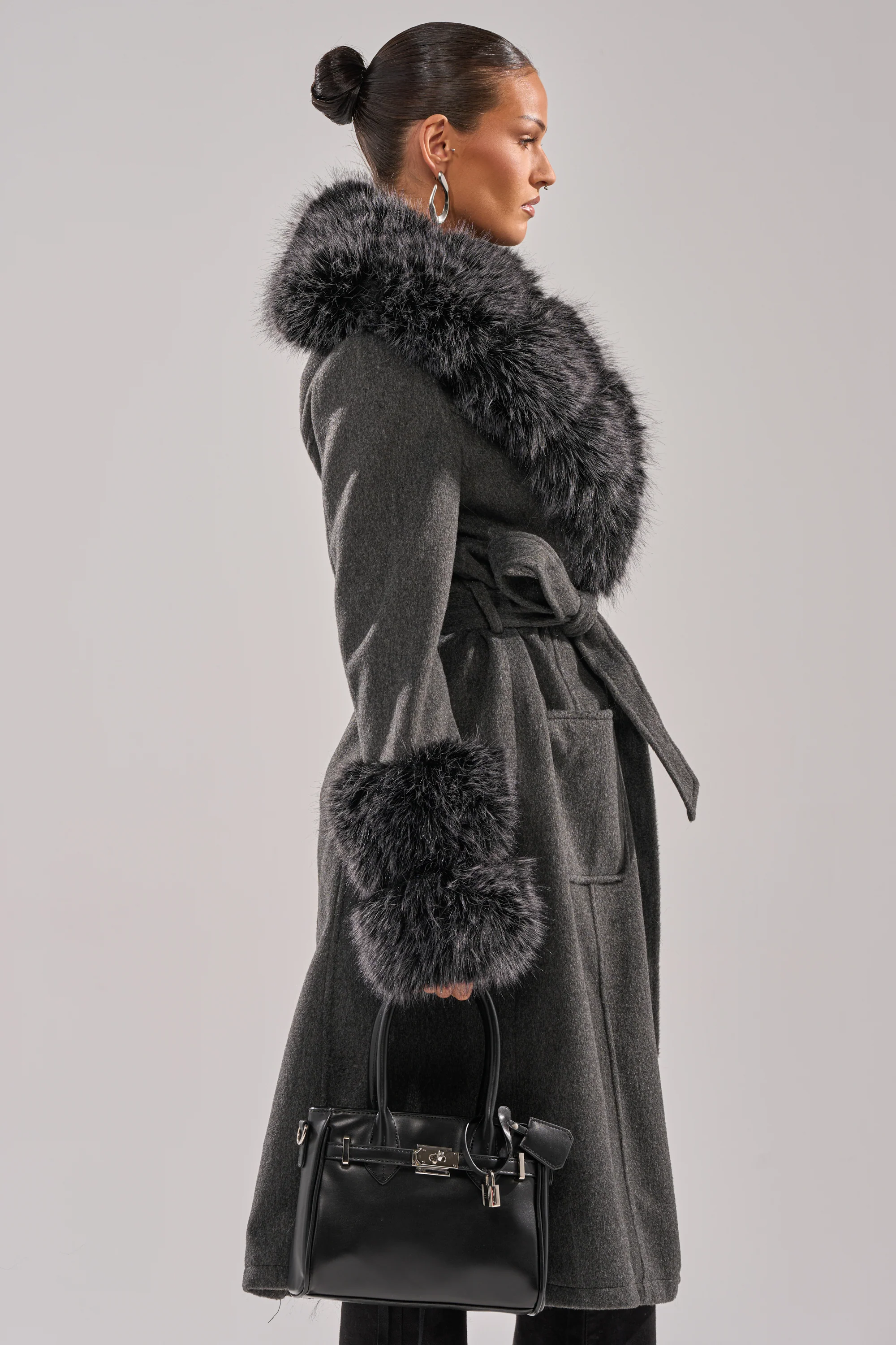HARMONY FUR TRIM TRENCH - Image 6