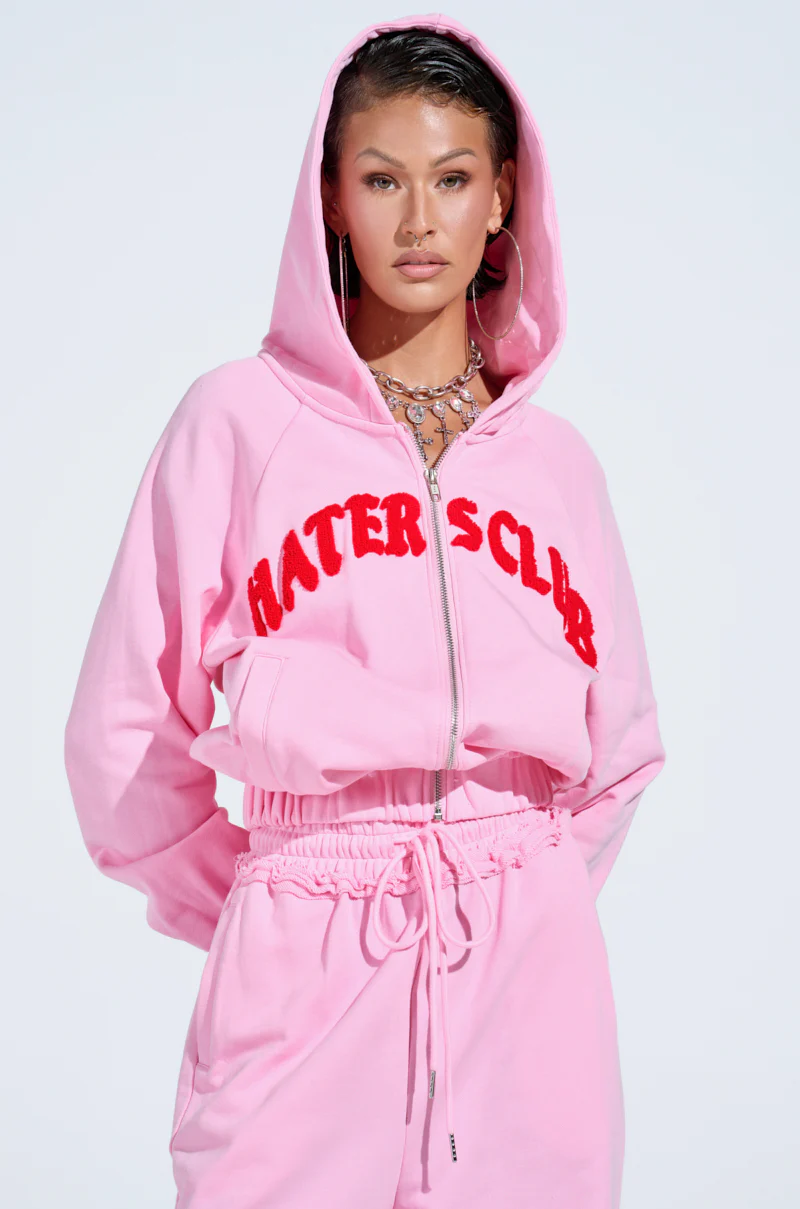 HATERS CLUB ZIP UP HOODIE