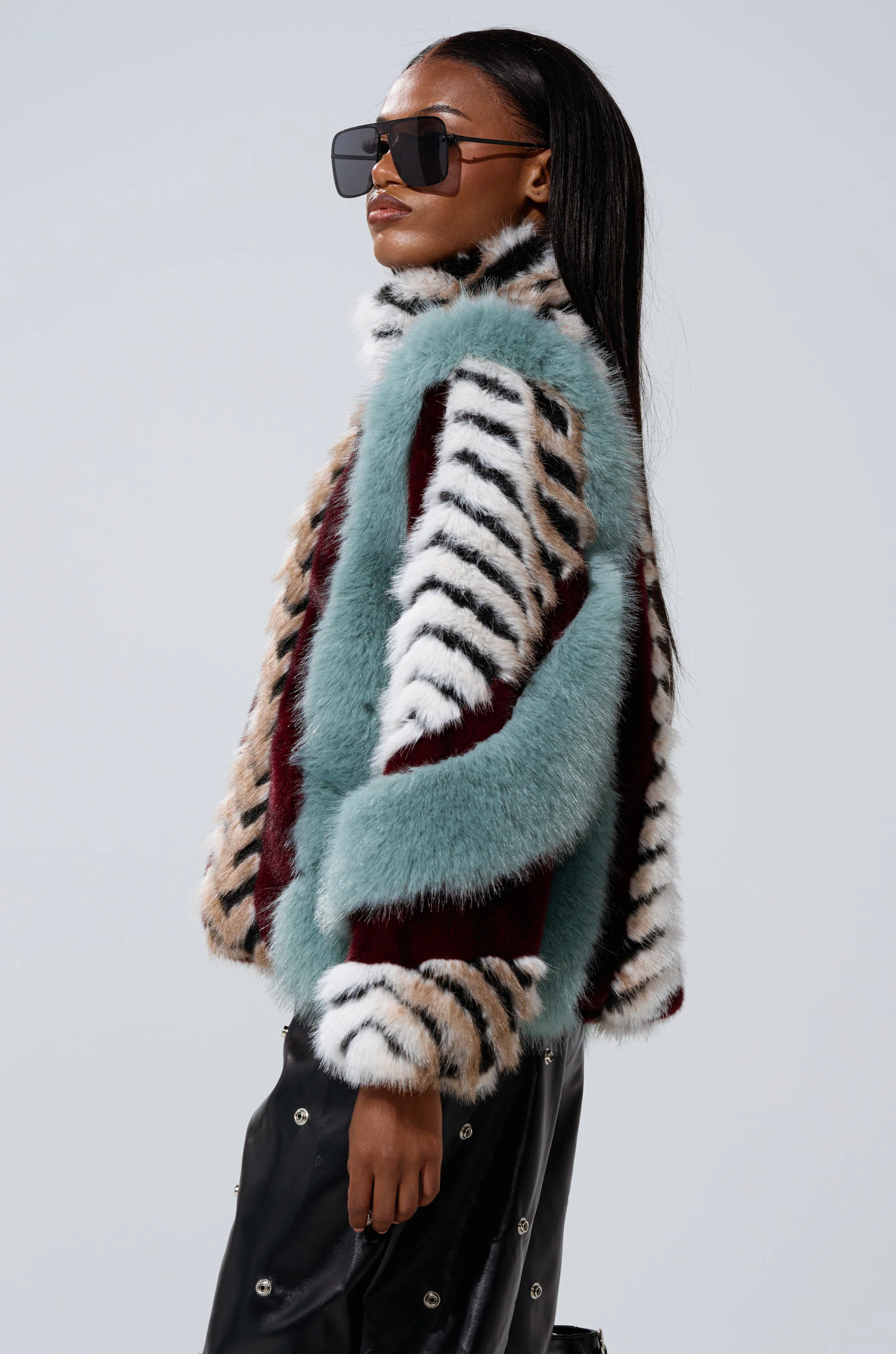 HAVE IT ALL PANELED FUR COAT - Image 10