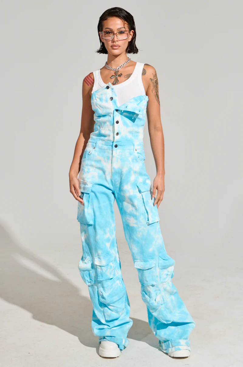 HEAD IN THE CLOUDS DENIM JUMPSUIT - Image 3