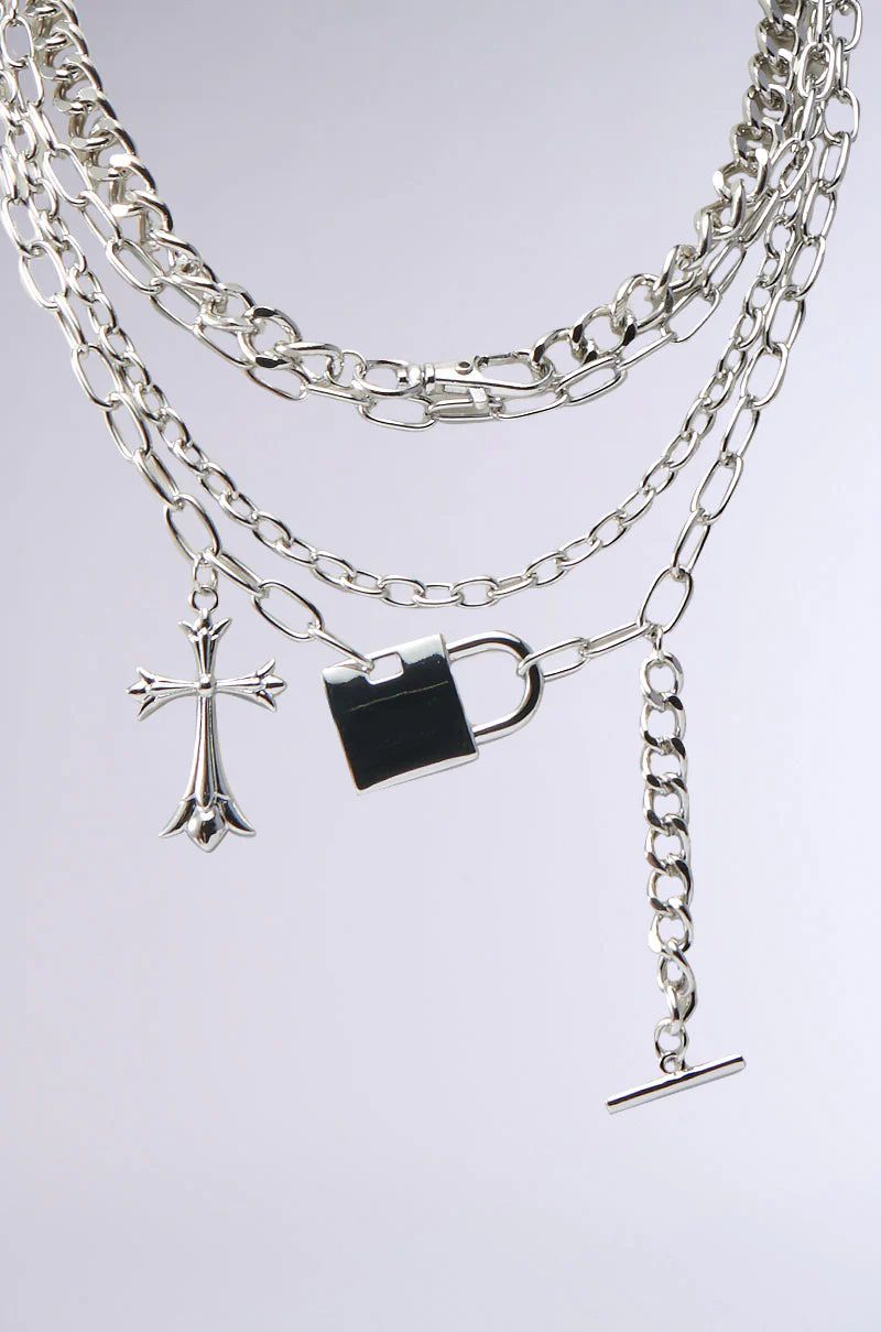 HEART ON LOCK NECKLACE - Image 3