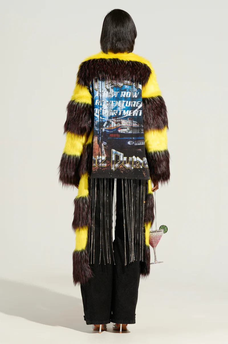 HENDRIX ASYMMETRICAL FUR BOLERO - Image 7