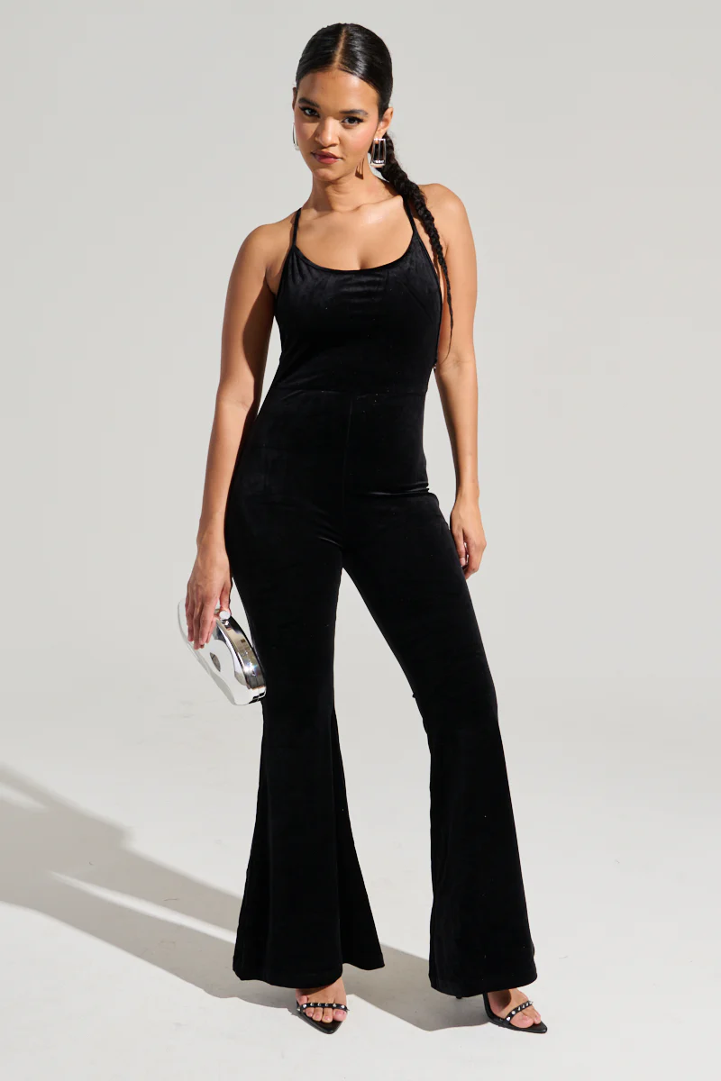 HEY GIRL HEY VELVET JUMPSUIT - Image 3