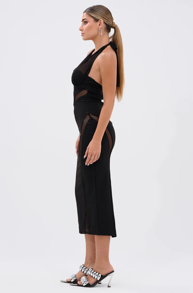 HIGH SOCIETY MIDI DRESS WITH CUTOUTS - Image 3