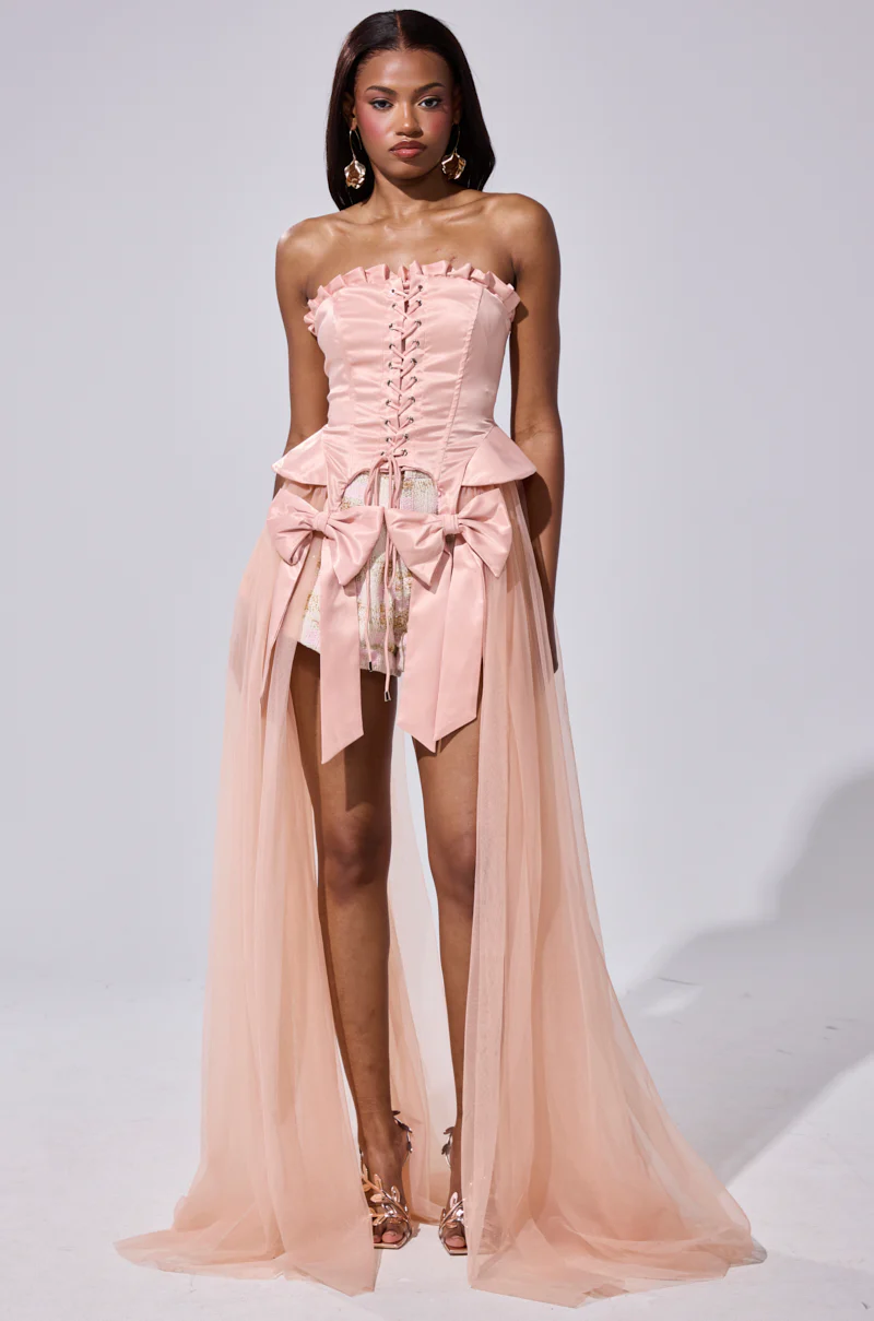 HIGH TEA TULLE TRIM CORSET - Image 2