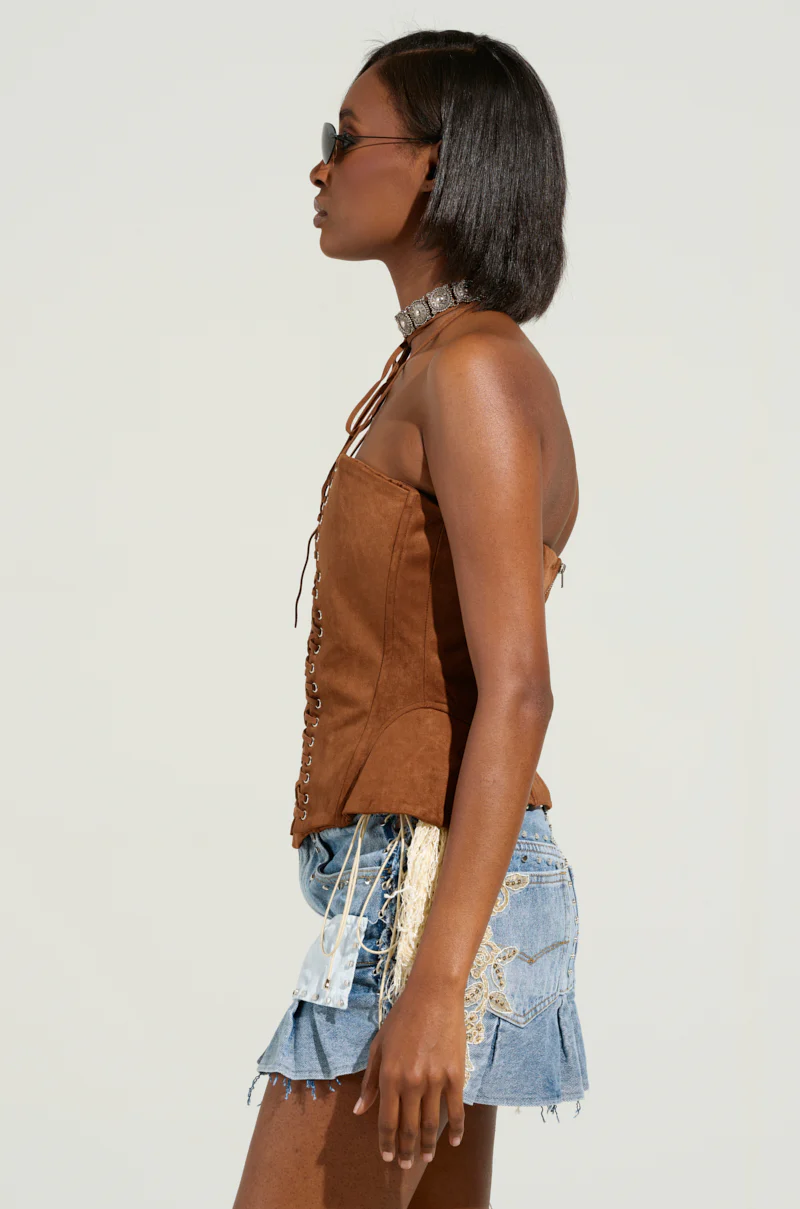 HOEDOWN CORSET IN BROWN - Image 3