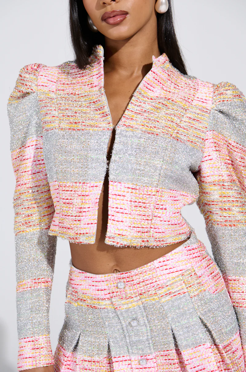 HOLD ON TIGHT TWEED BLAZER - Image 8