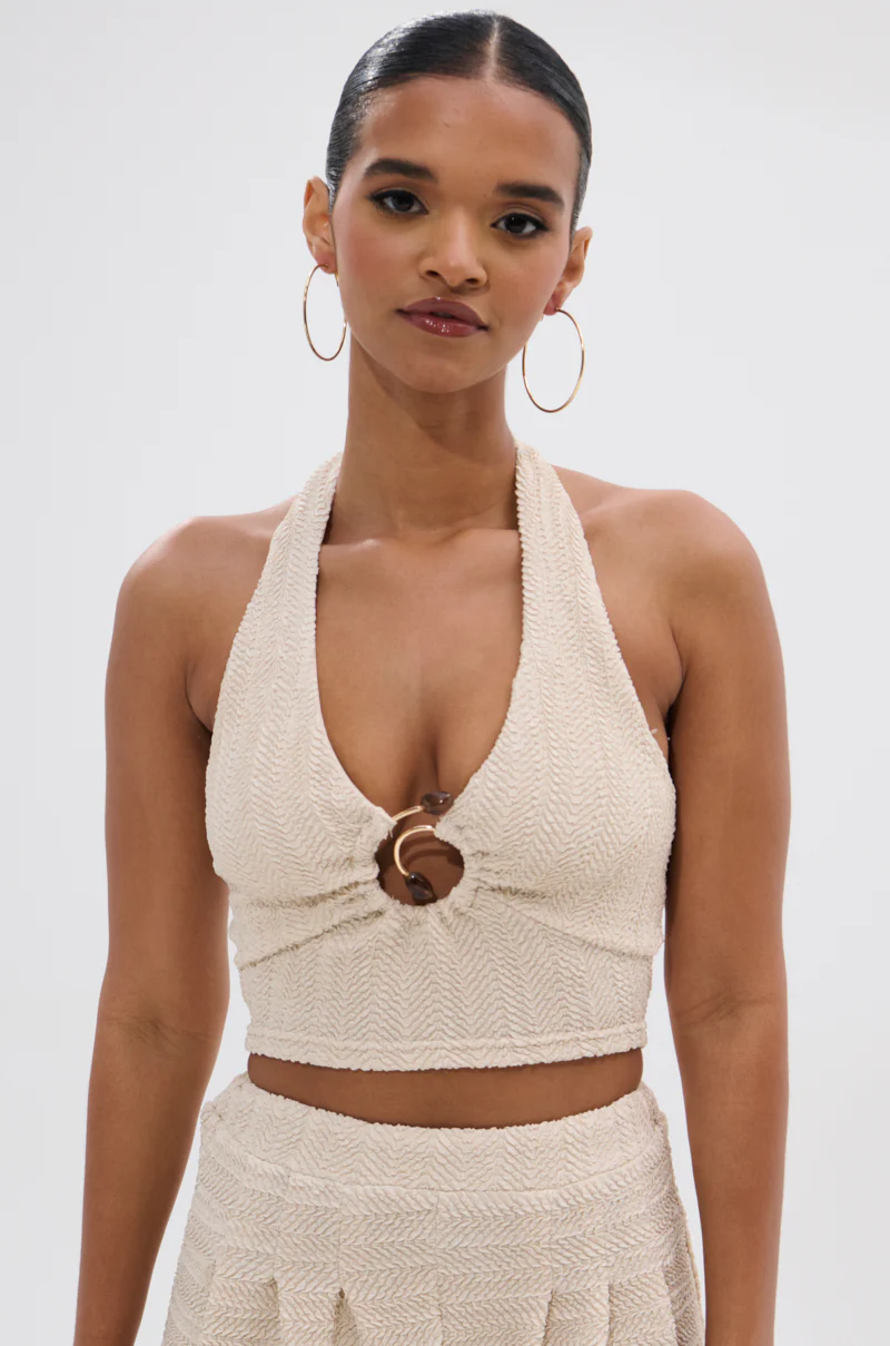 HOLLYWOOD SLINKY TEXTURED BRALETTE - Image 2