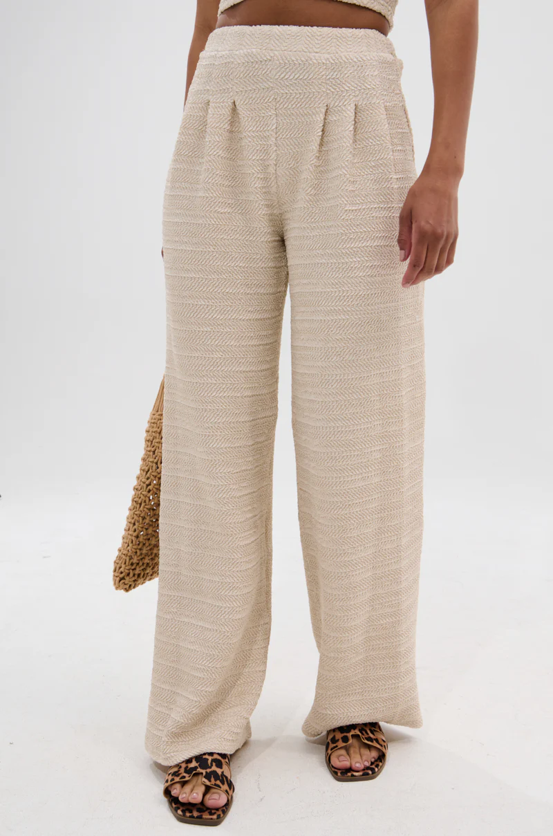 HOLLYWOOD SLINKY TEXTURED PALAZZO PANT - Image 2
