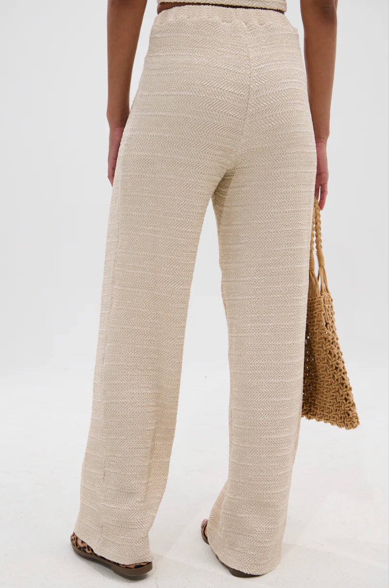 HOLLYWOOD SLINKY TEXTURED PALAZZO PANT - Image 5