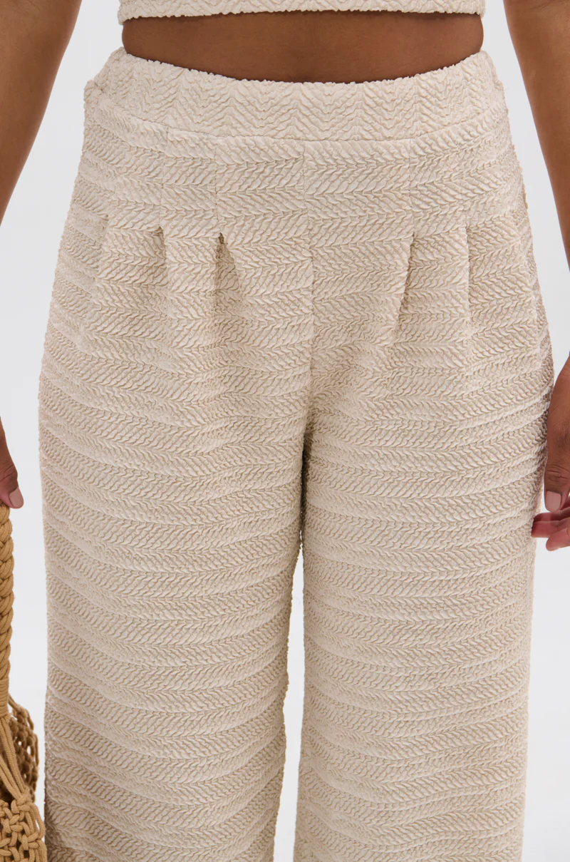 HOLLYWOOD SLINKY TEXTURED PALAZZO PANT - Image 7