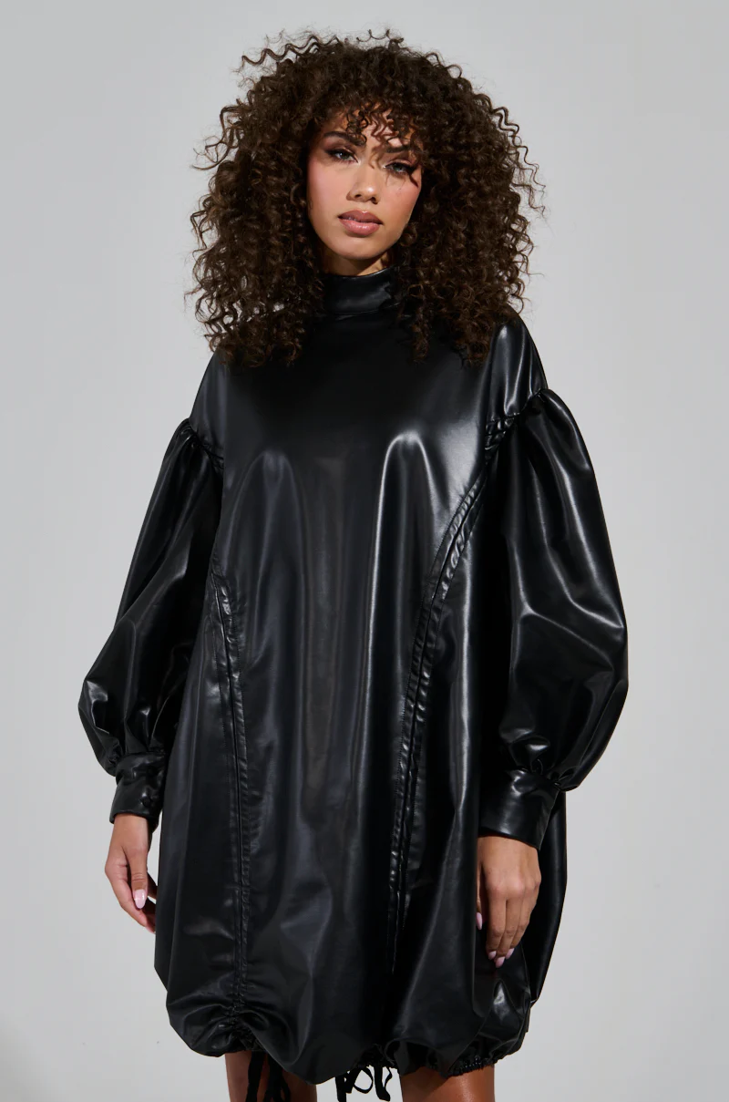 I NEED SOME SPACE PU MINI DRESS - Image 4