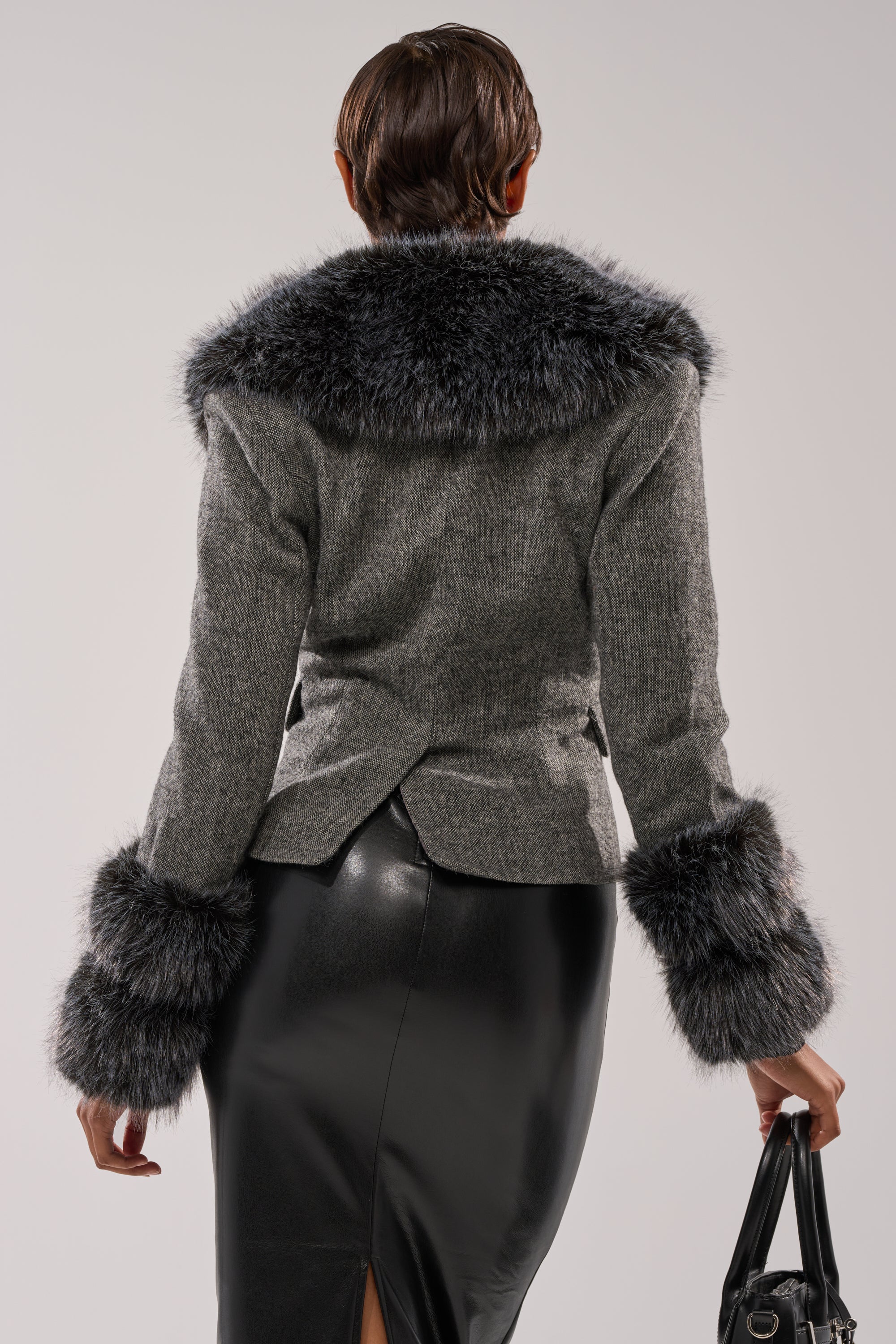 I SEE LONDON FUR TRIM BLAZER - Image 5