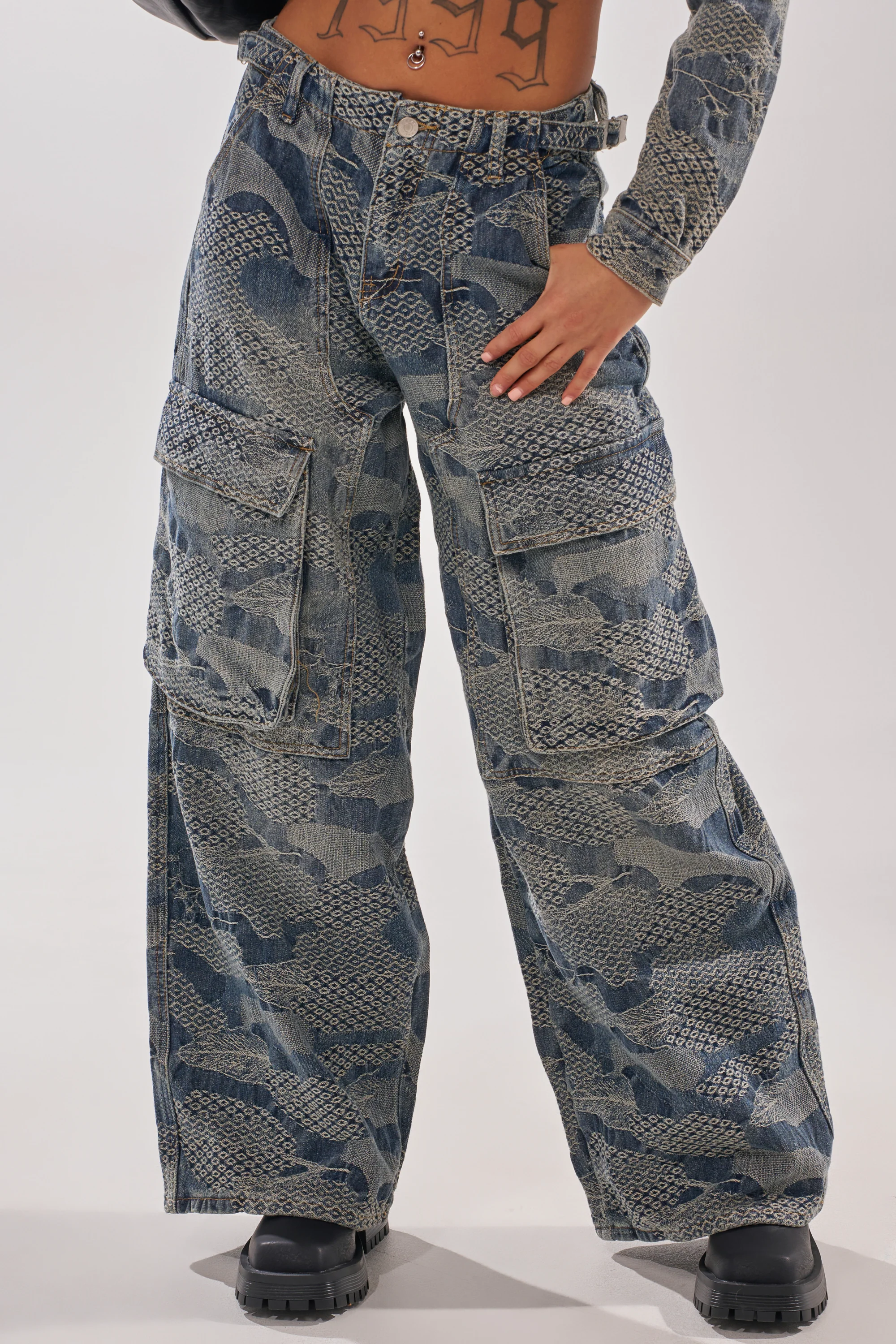 I THINK YOU WANNA KNOW DENIM CARGO PANT - Image 6