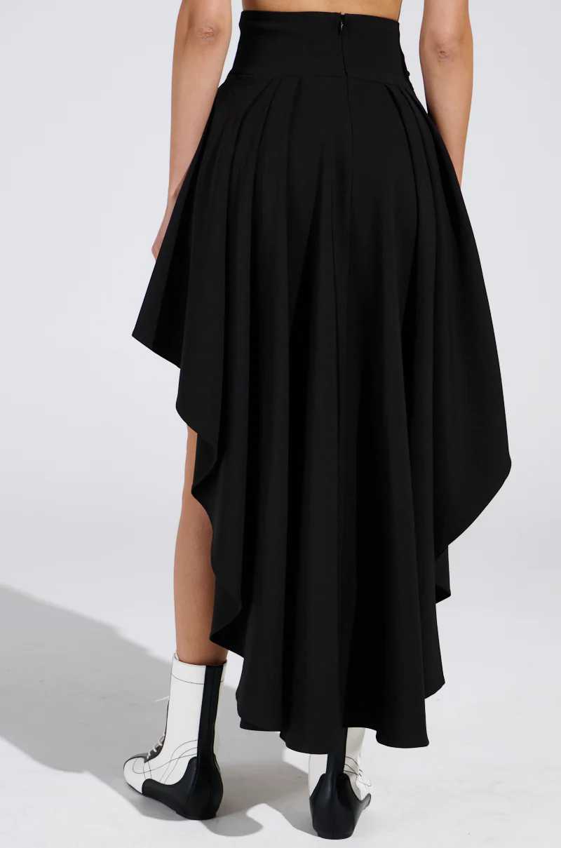 USED TO LOVE YOU SIDE LACE SKIRT IN BLACK - Image 5