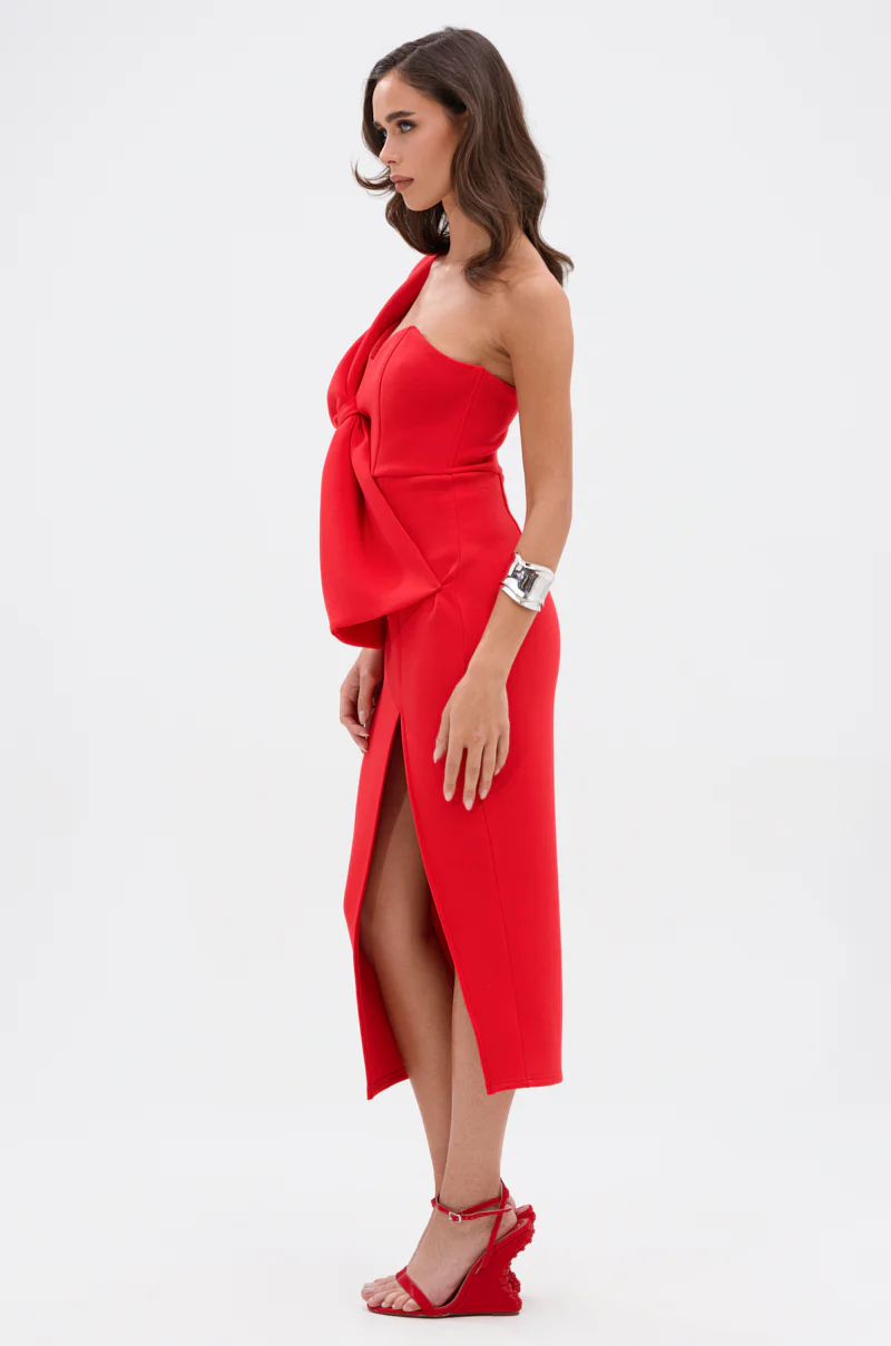 I WIN BOW FRONT MIDI DRESS - Image 4