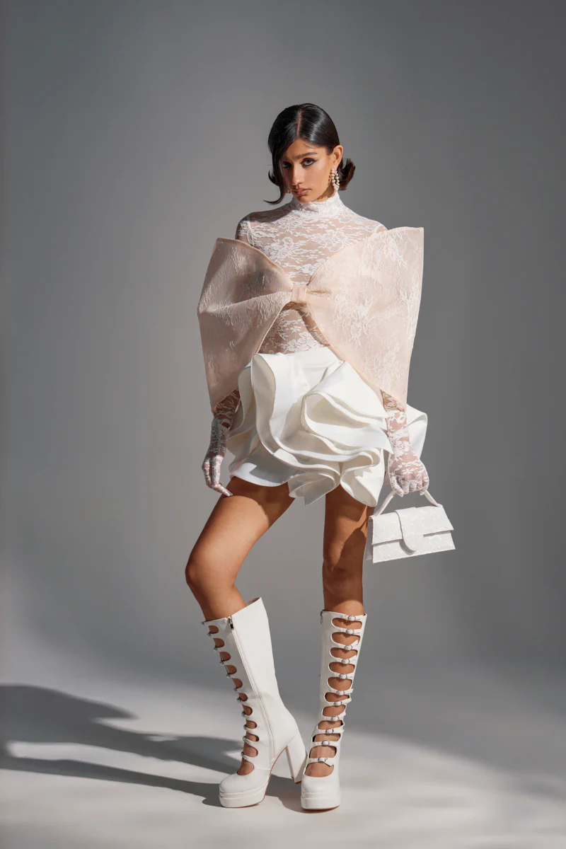 I'M A STAR LACE BOW TOP - Image 2