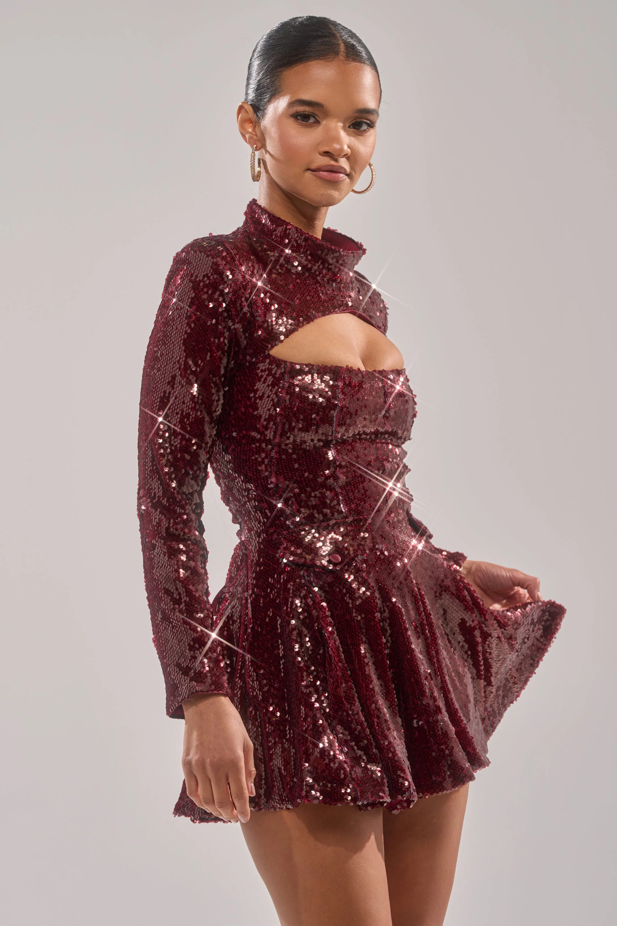 IM YOUR FAVORITE SEQUIN MINI DRESS - Image 4