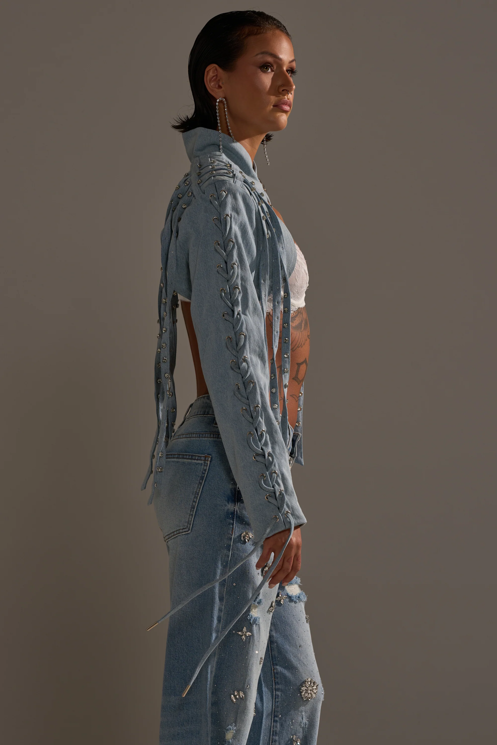 IMPULSIVE DENIM BOLERO - Image 5
