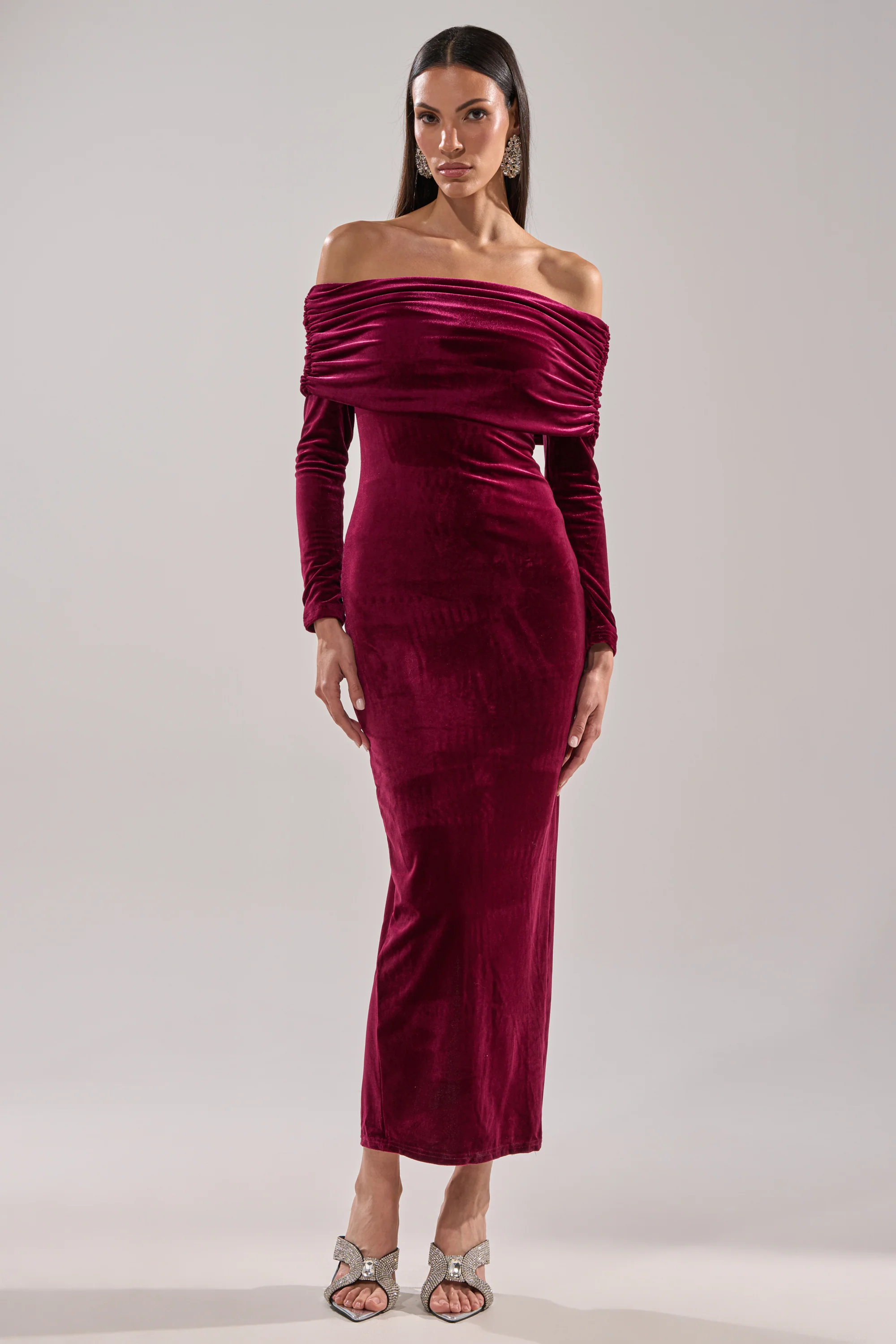 IN THE AIR VELVET MAXI DRESS - Image 2