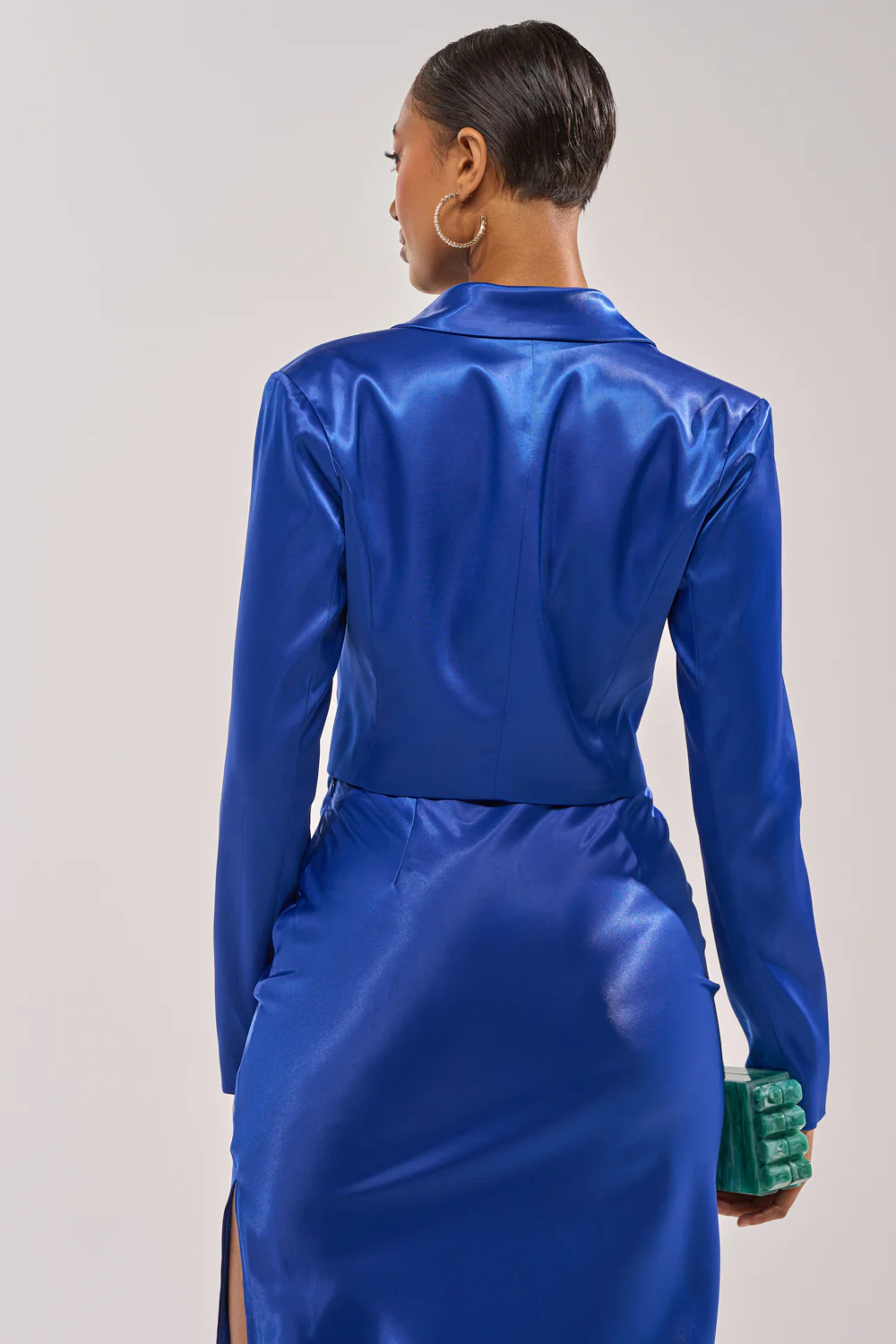 IN THE CLOUDS SATIN BLAZER - Image 4