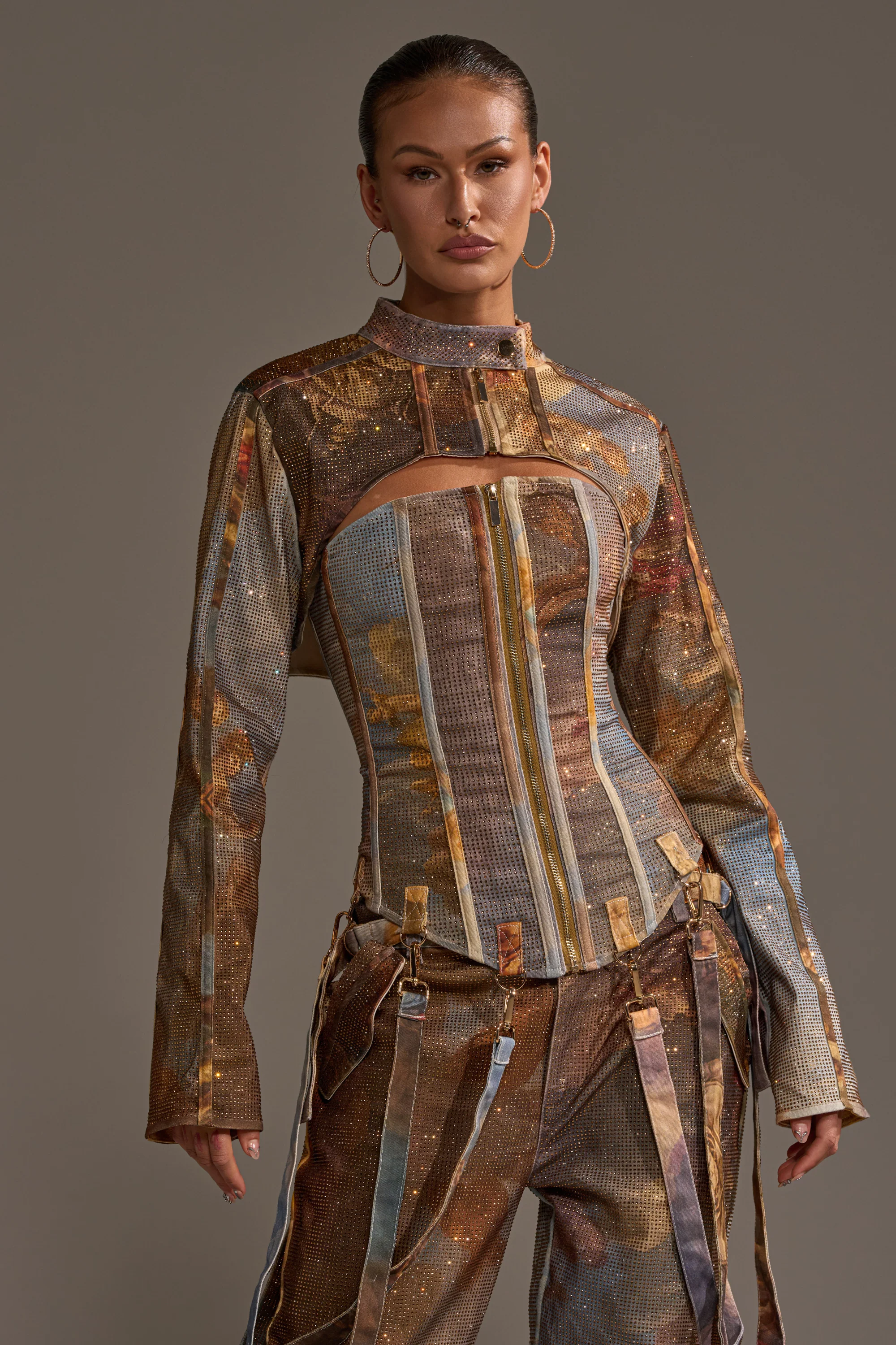 IN THE FUTURE RHINESTONE BOLERO - Image 4