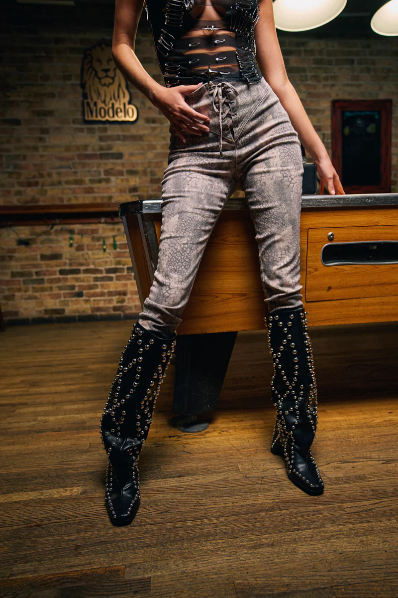 IN THE SUN SNAKE LACE-UP PANT - Image 3