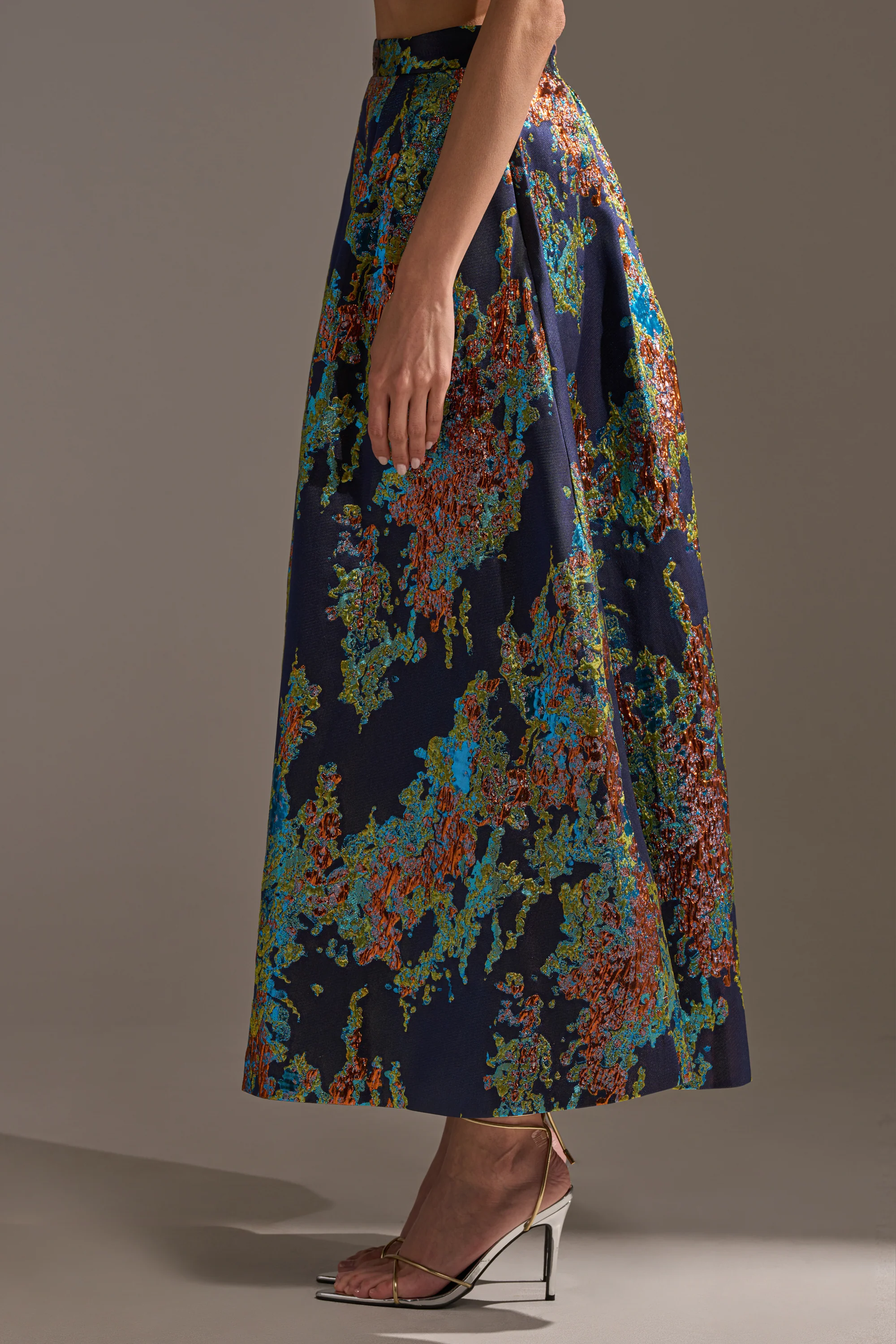 IN THE WILD BROCADE MAXI SKIRT - Image 4