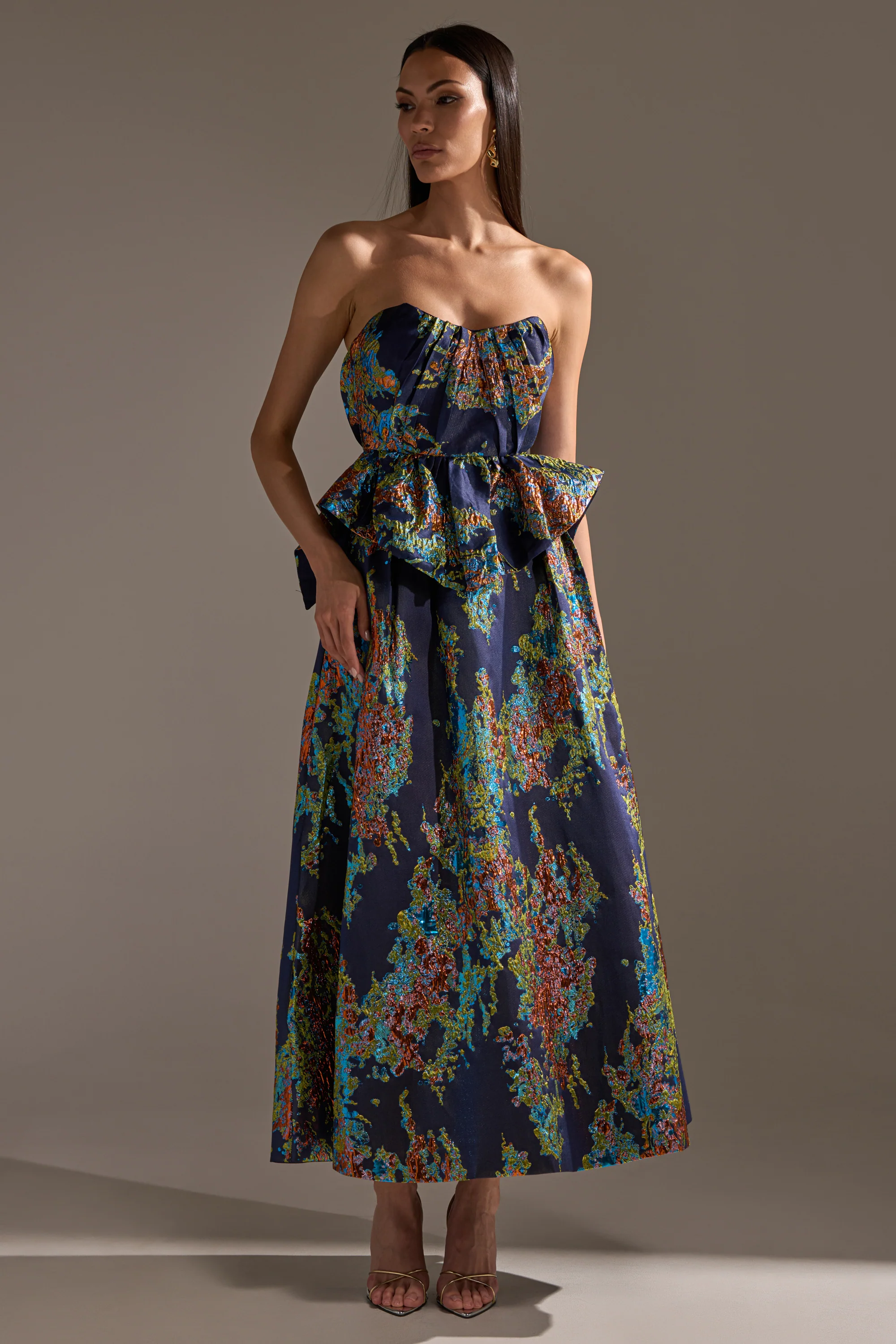 IN THE WILD BROCADE MAXI SKIRT - Image 7