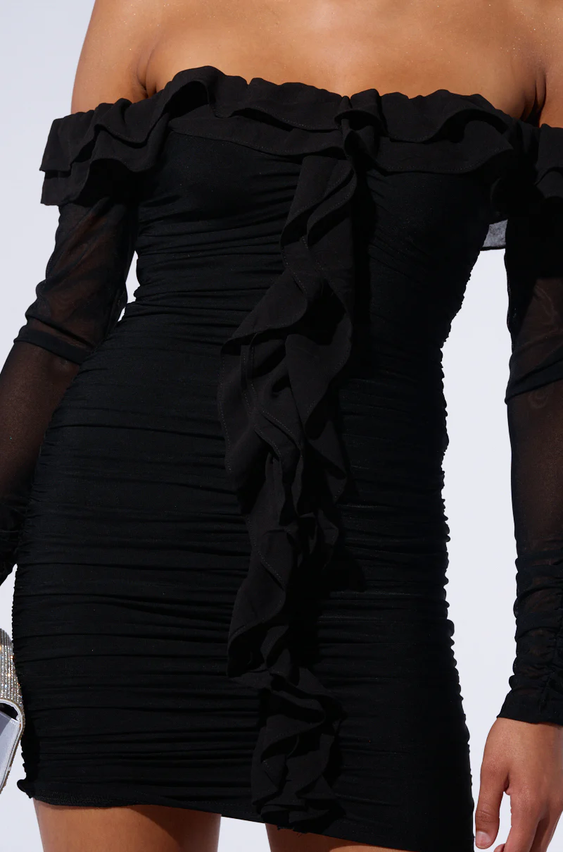 IN YOUR DREAMS RUFFLE MINI DRESS - Image 5