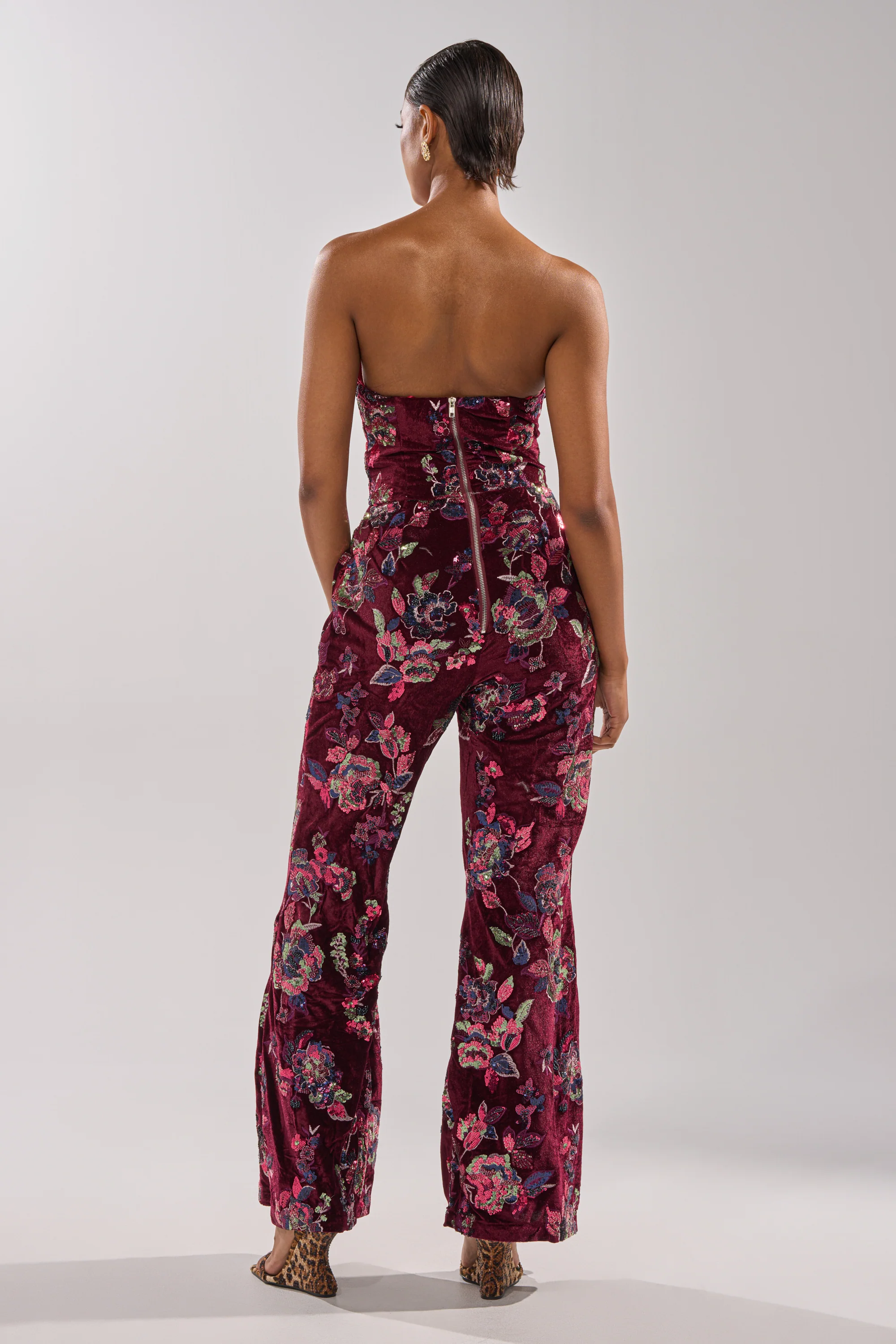 IN YOUR DREAMS VELVET JUMPSUIT - Image 4