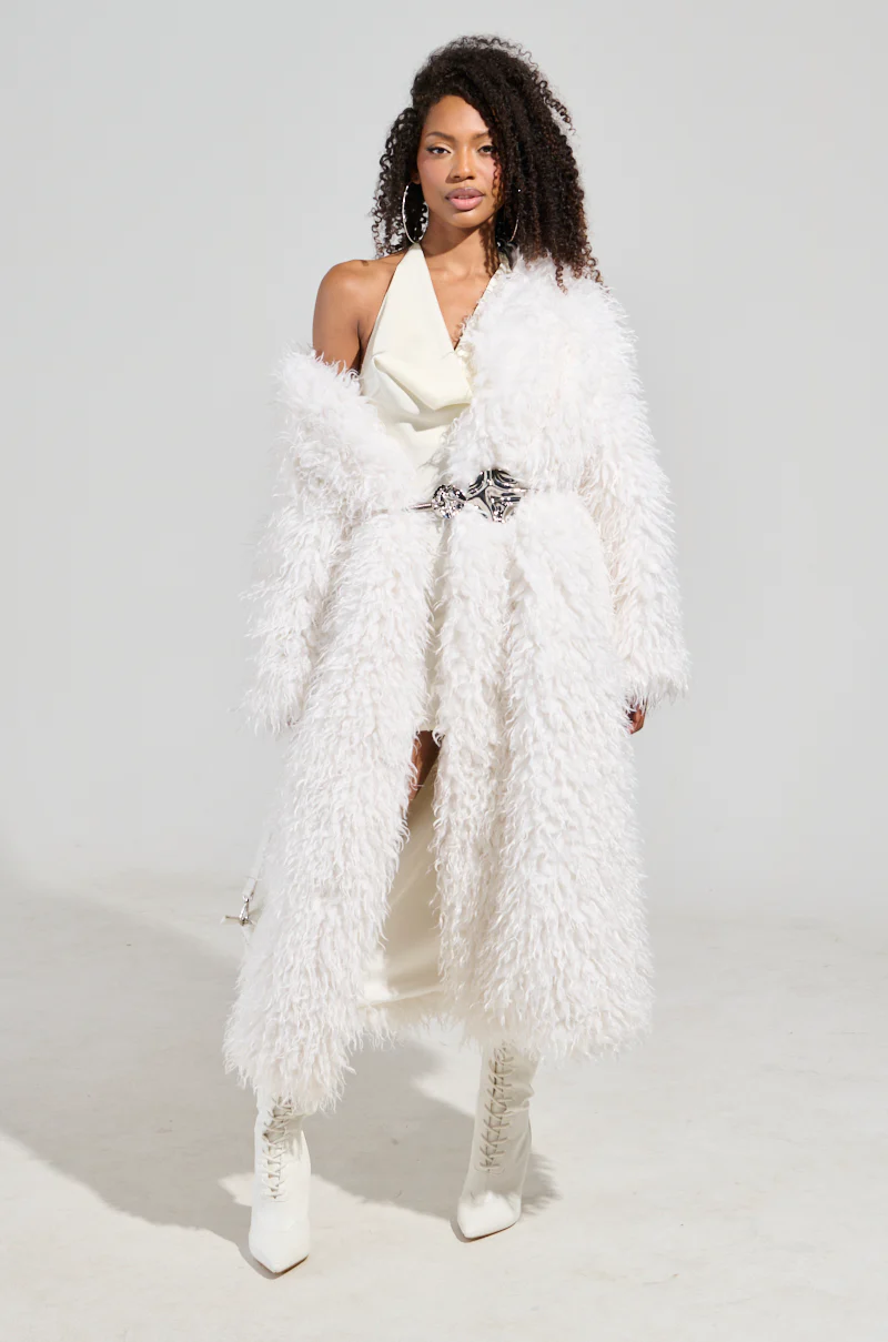 INA MOHAIR FUR TRENCH - Image 7