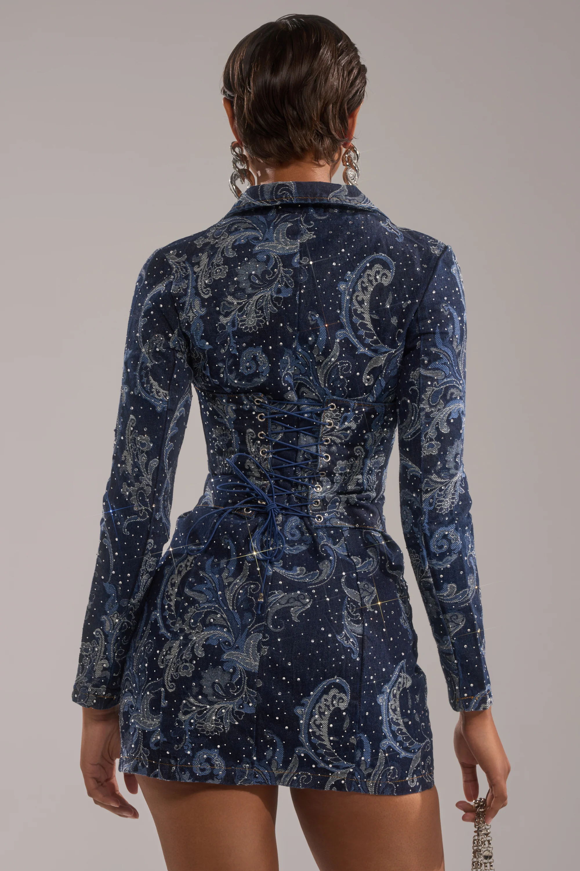INTO SOMETHING BETTER DENIM BLAZER MINI DRESS - Image 5