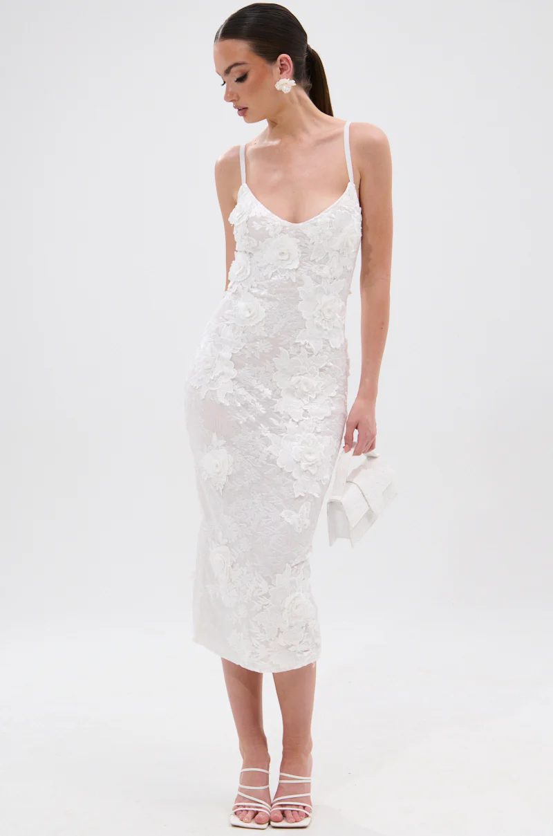 IRIS FLORAL MIDI DRESS - Image 6