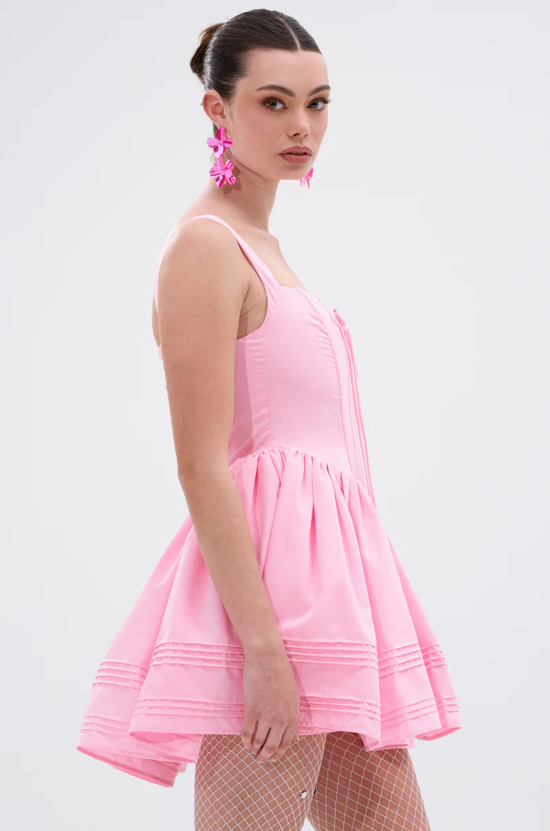 ISSA LOOK MINI DRESS IN PINK - Image 2