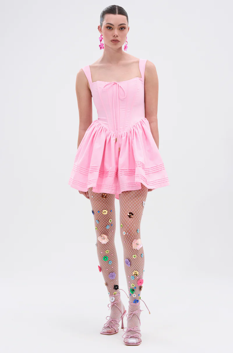 ISSA LOOK MINI DRESS IN PINK - Image 4