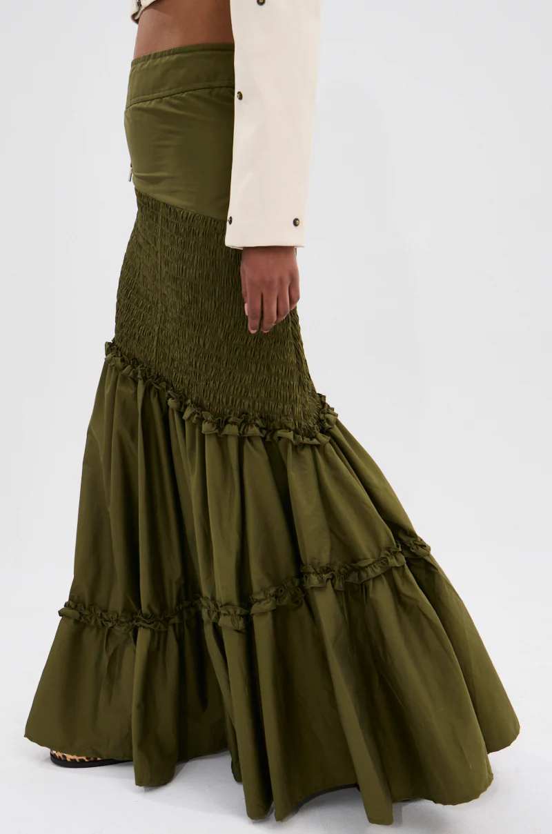 IT ONLY GETS BETTER RUCHED MAXI SKIRT - Image 5