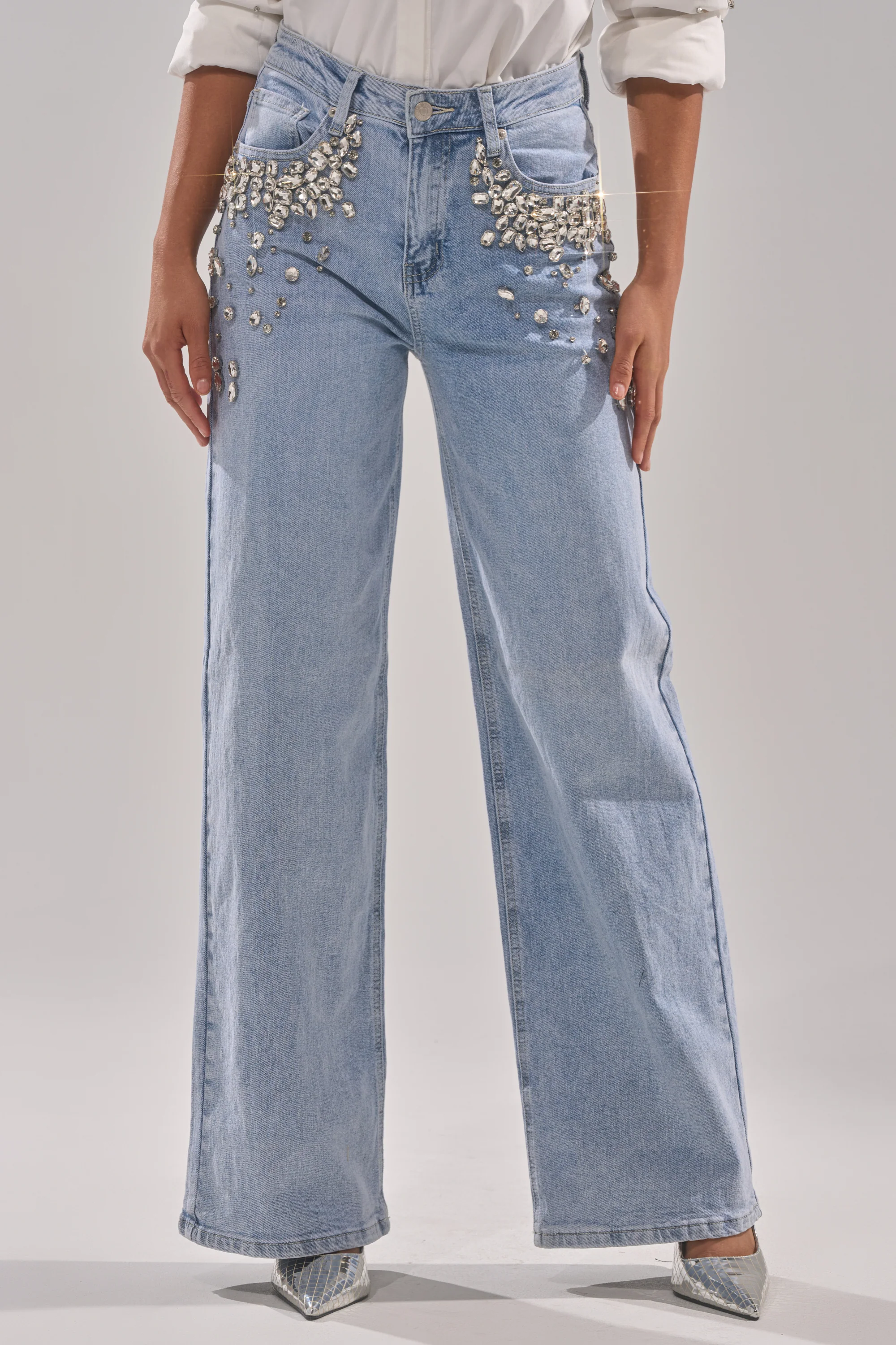 ITS THAT TIME EMBELLISHED RELAXED DENIM - Image 2