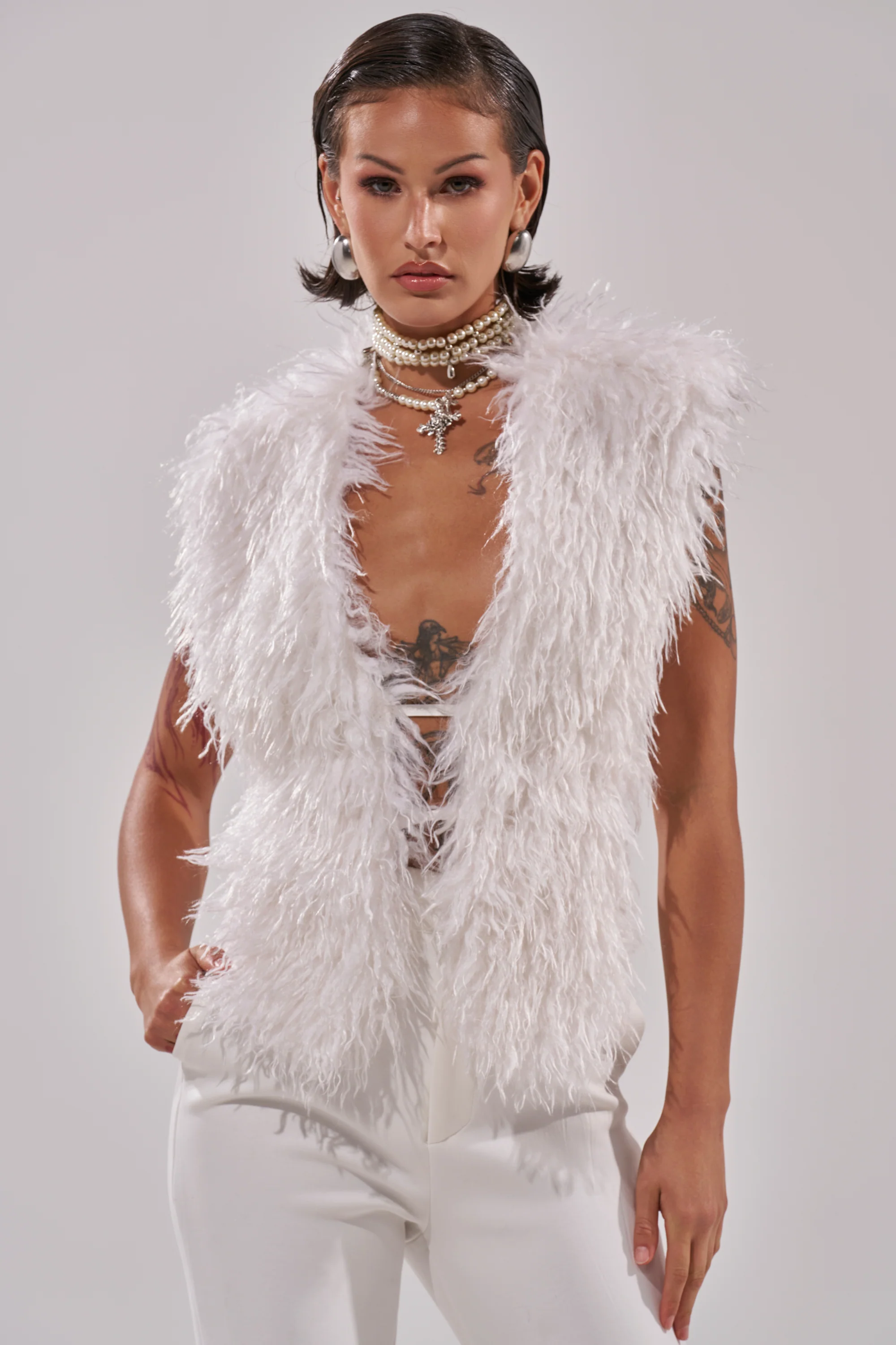 JAMEELA FAUX FUR TOP - Image 4