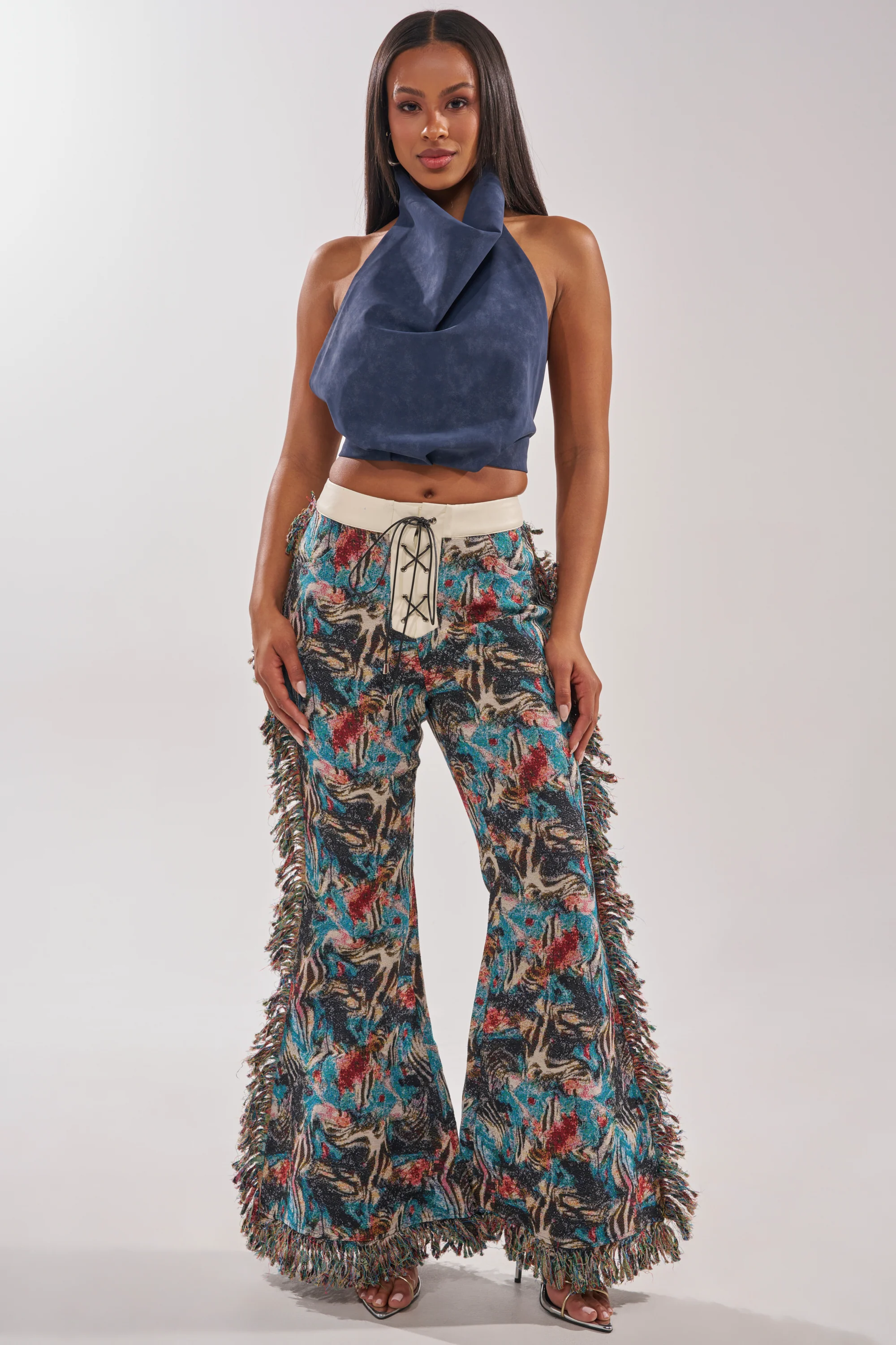 JANE SUEDE HALTER TOP - Image 5